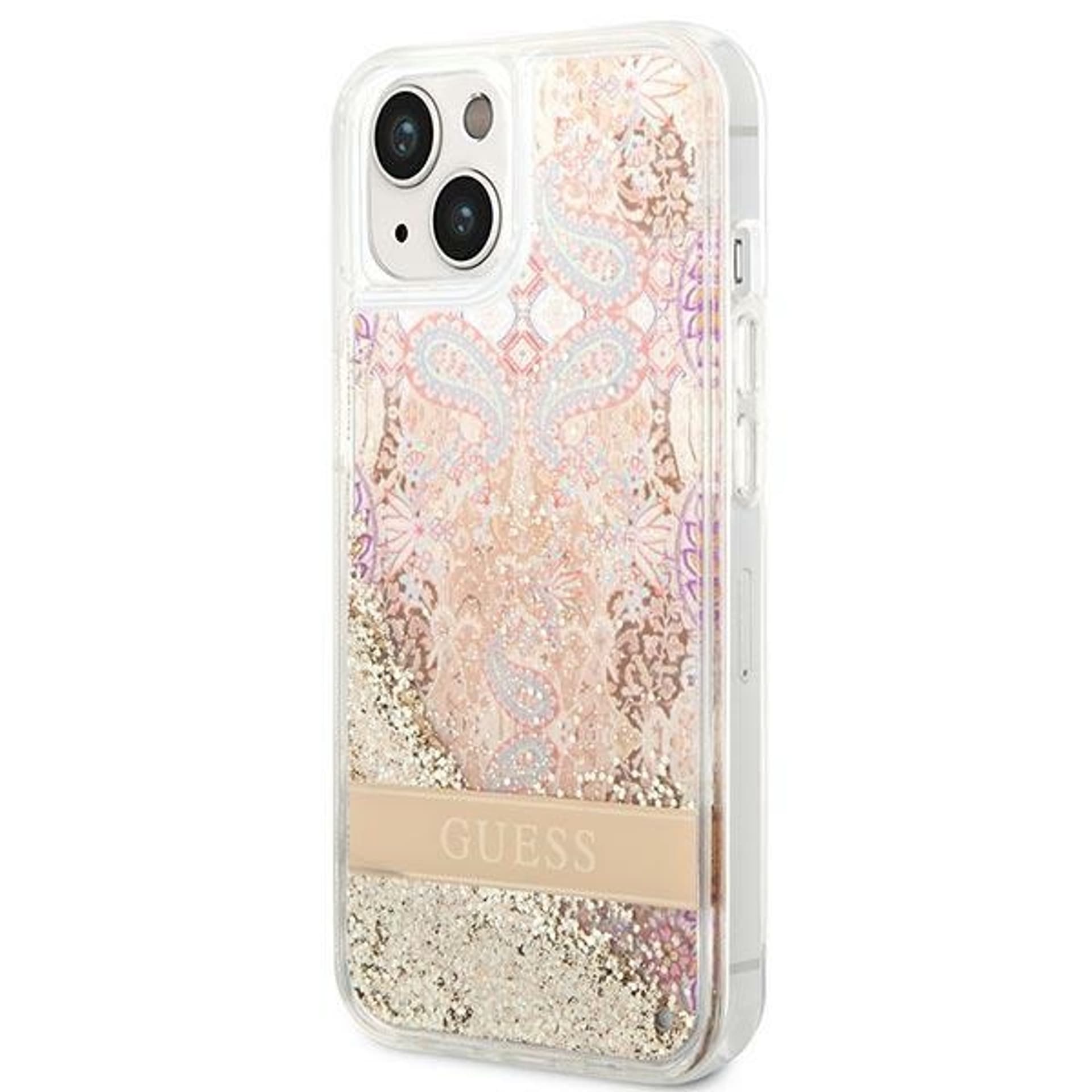 

Guess GUHCP14MLFLSD iPhone 14 Plus 6,7" złoty/gold hardcase Paisley Liquid Glitter