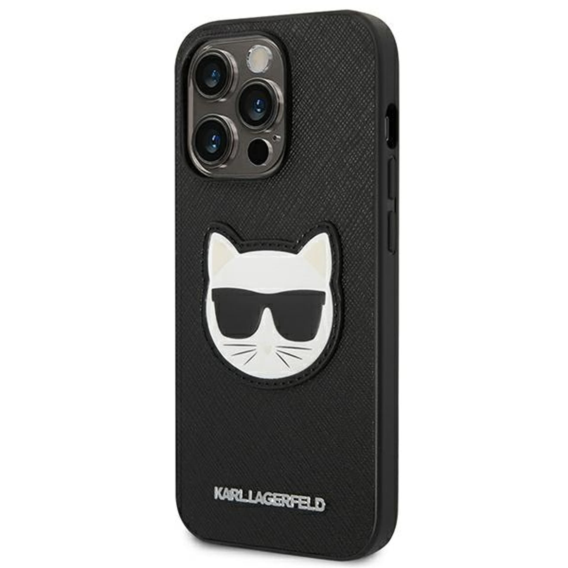 

Karl Lagerfeld KLHCP14LSAPCHK iPhone 14 Pro 6,1" hardcase czarny/black Saffiano Choupette Head Patch