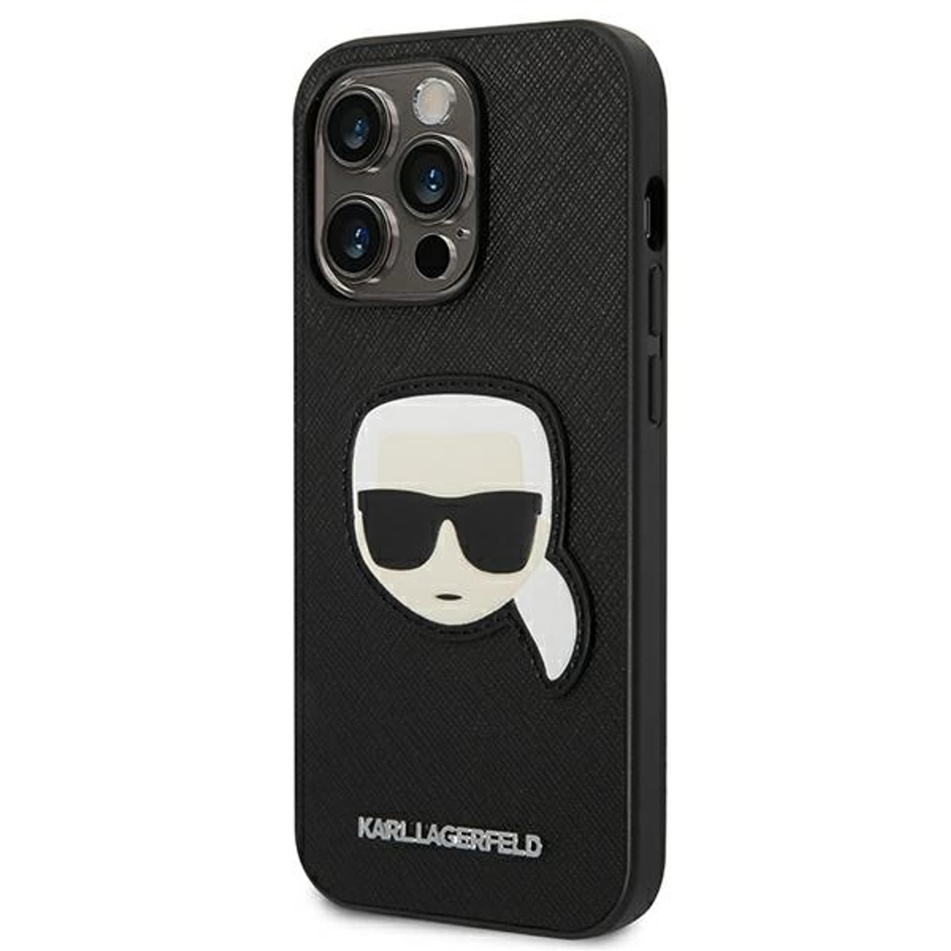 

Karl Lagerfeld KLHCP14LSAPKHK iPhone 14 Pro 6,1" czarny/black hardcase Saffiano Karl`s Head Patch