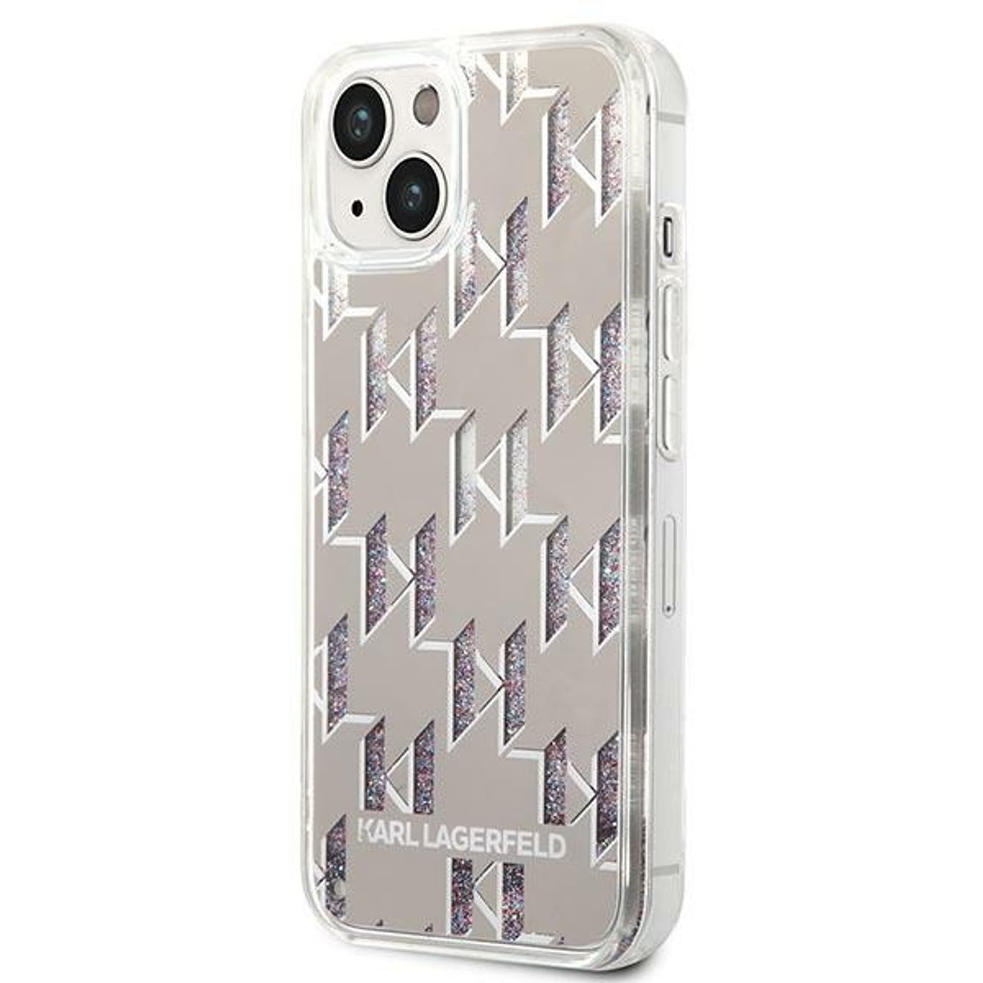 

Karl Lagerfeld KLHCP14SLMNMS iPhone 14 6,1" hardcase srebrny/silver Liquid Glitter Monogram