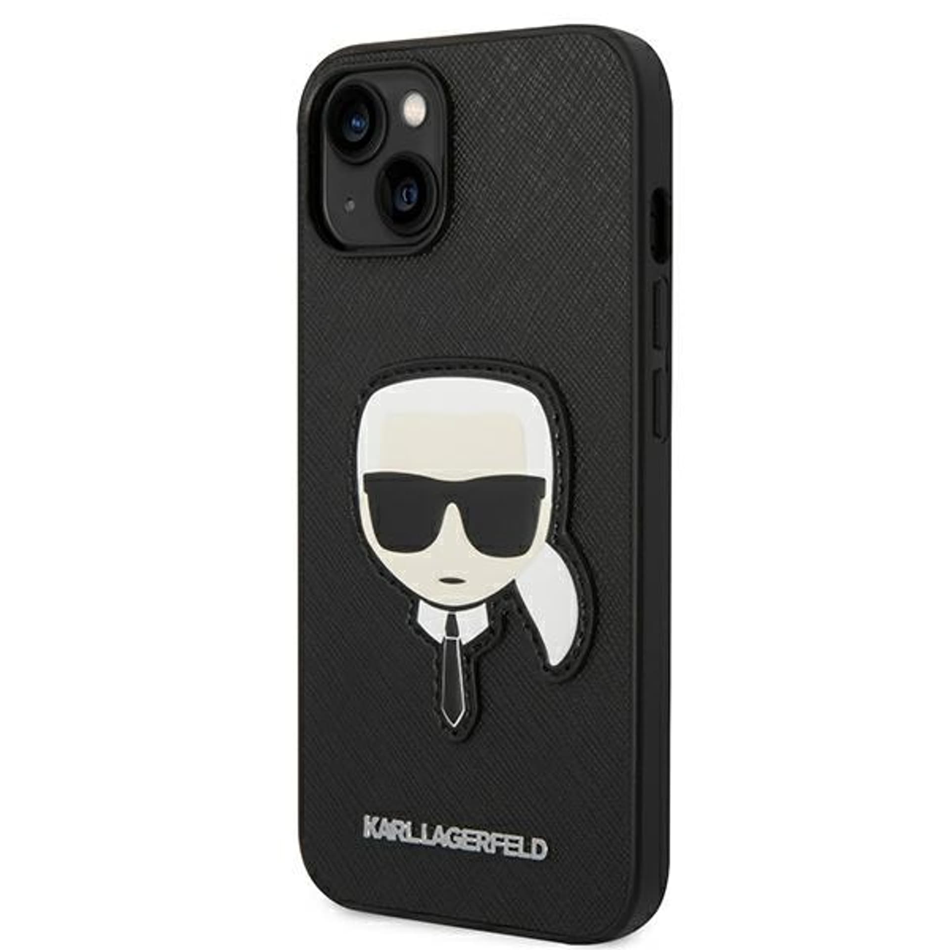 

Karl Lagerfeld KLHCP14SSAPKHK iPhone 14 6,1" czarny/black hardcase Saffiano Karl`s Head Patch
