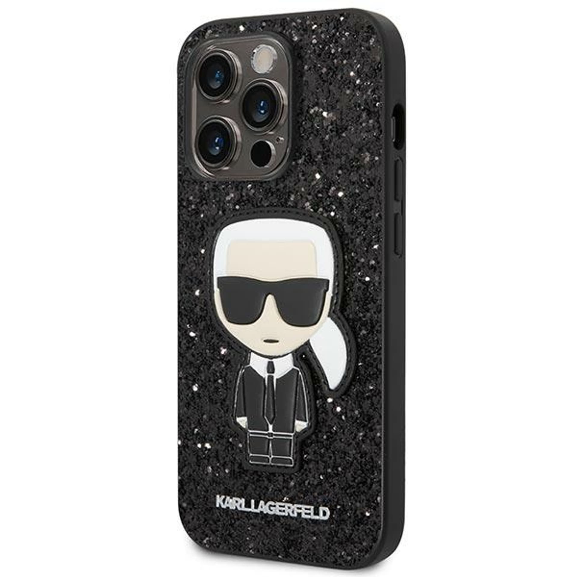 

Karl Lagerfeld KLHCP14XGFKPK iPhone 14 Pro Max 6,7" hardcase czarny/black Glitter Flakes Ikonik