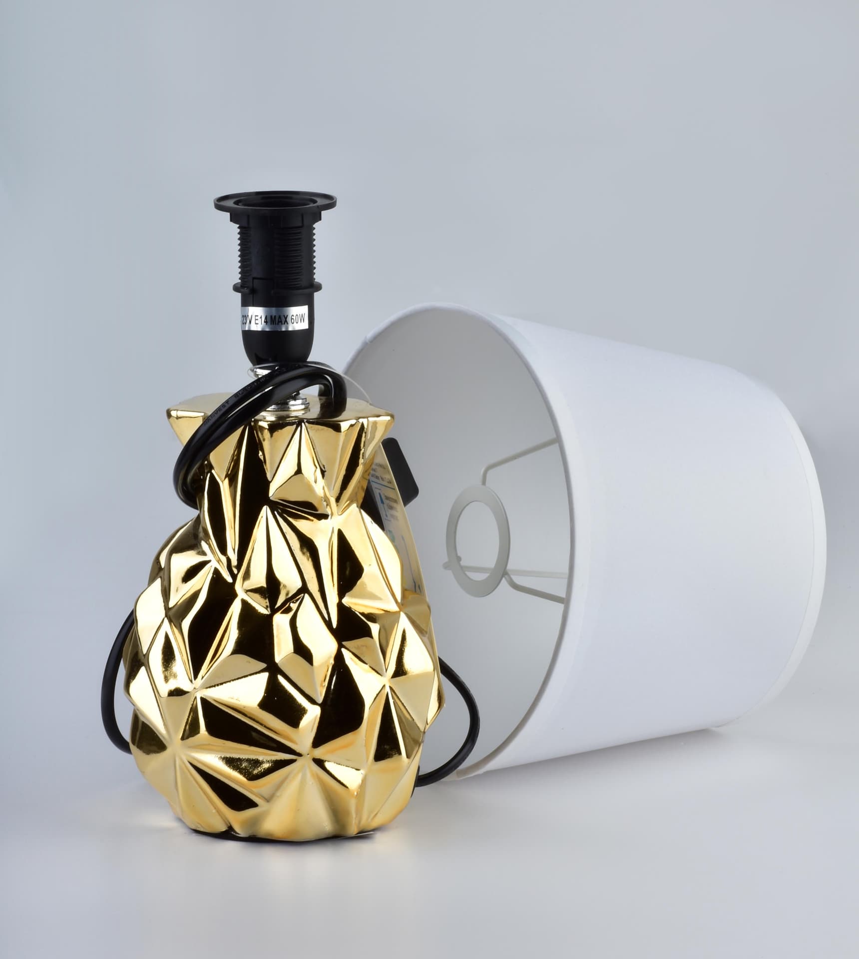 

LUNA CURVES GOLD Lampa h30x14cm