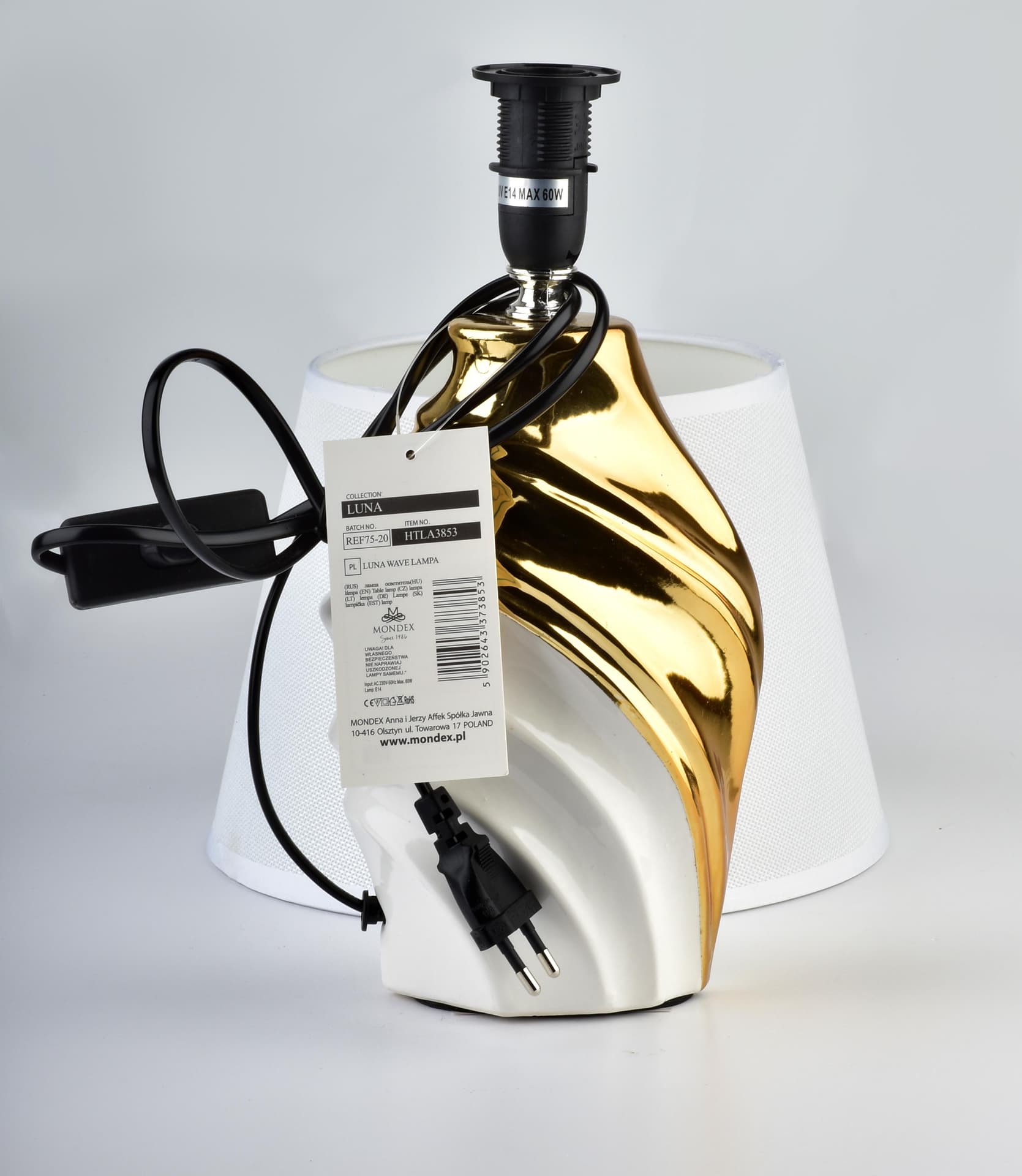 

LUNA WAVE Lampa 13x9xh39.5cm