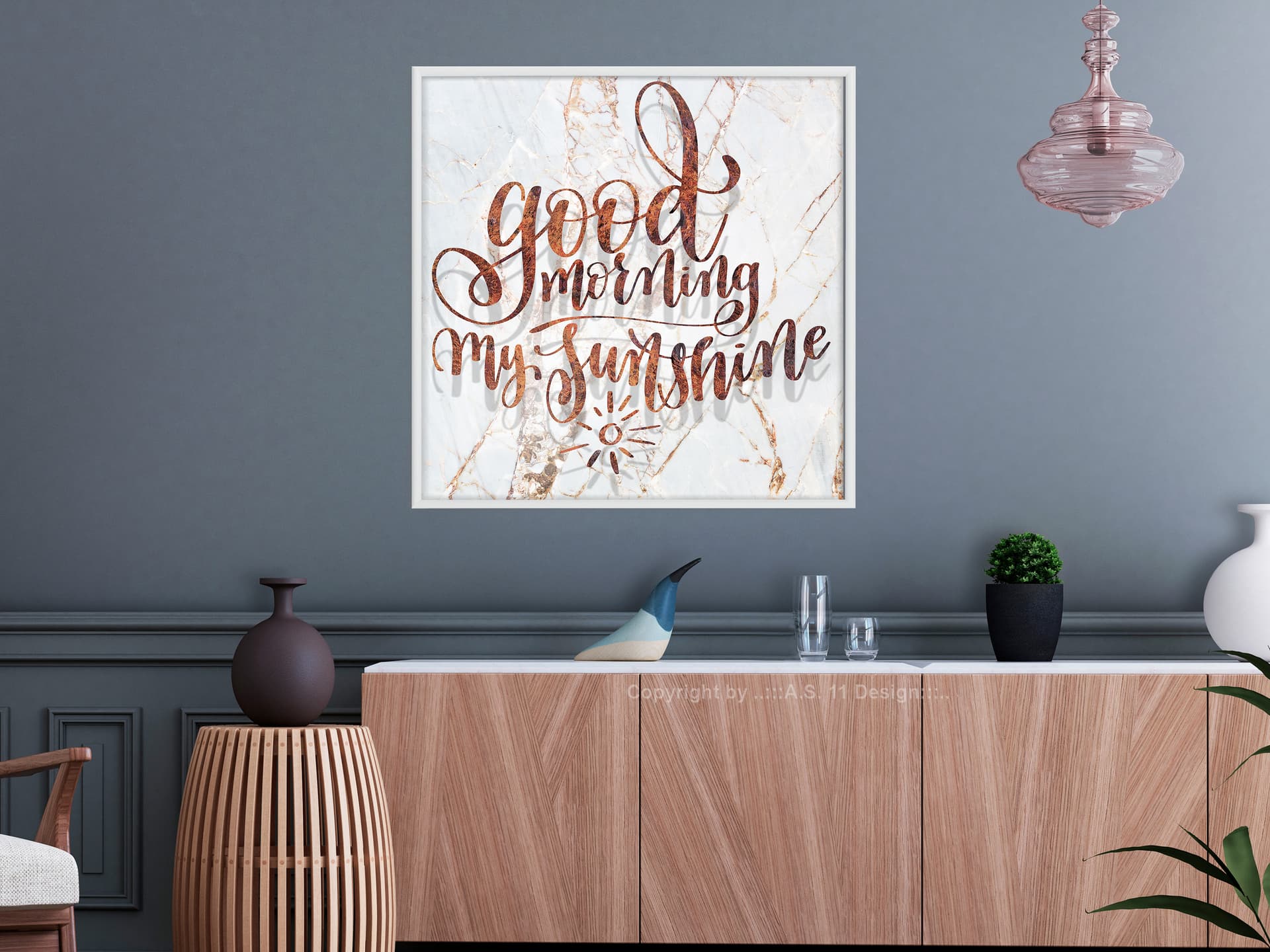 

Plakat - Dzień dobry (kwadratowy) (rozmiar 20x20, wykończenie Rama biała)