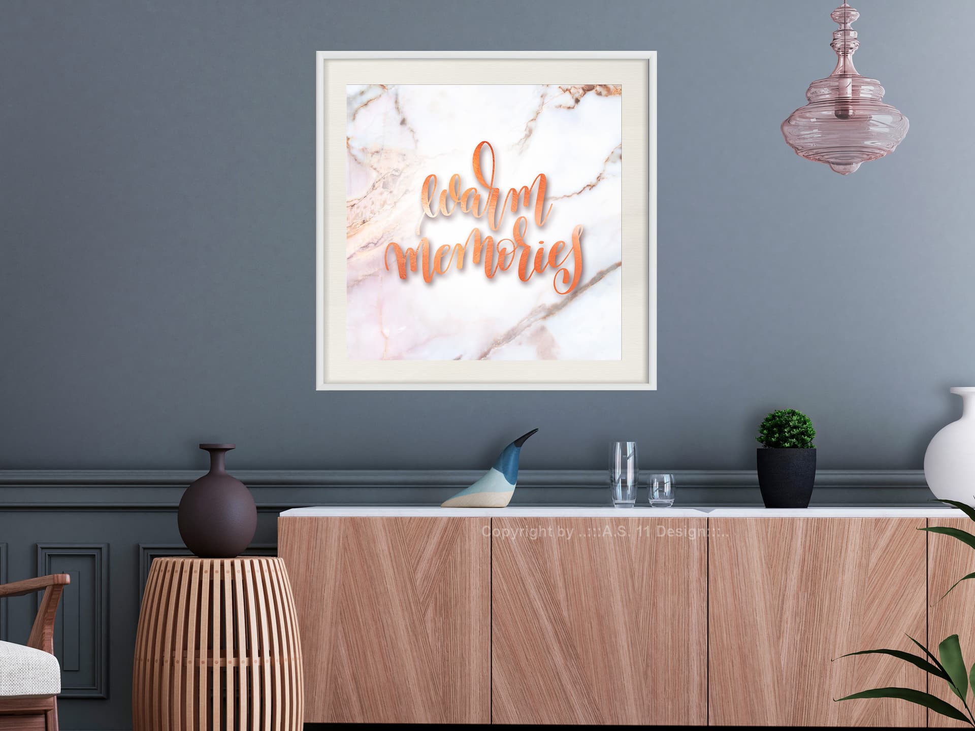 

Plakat - Wspomnienia (kwadratowy) (rozmiar 50x50, wykończenie Rama biała z passe-partout)