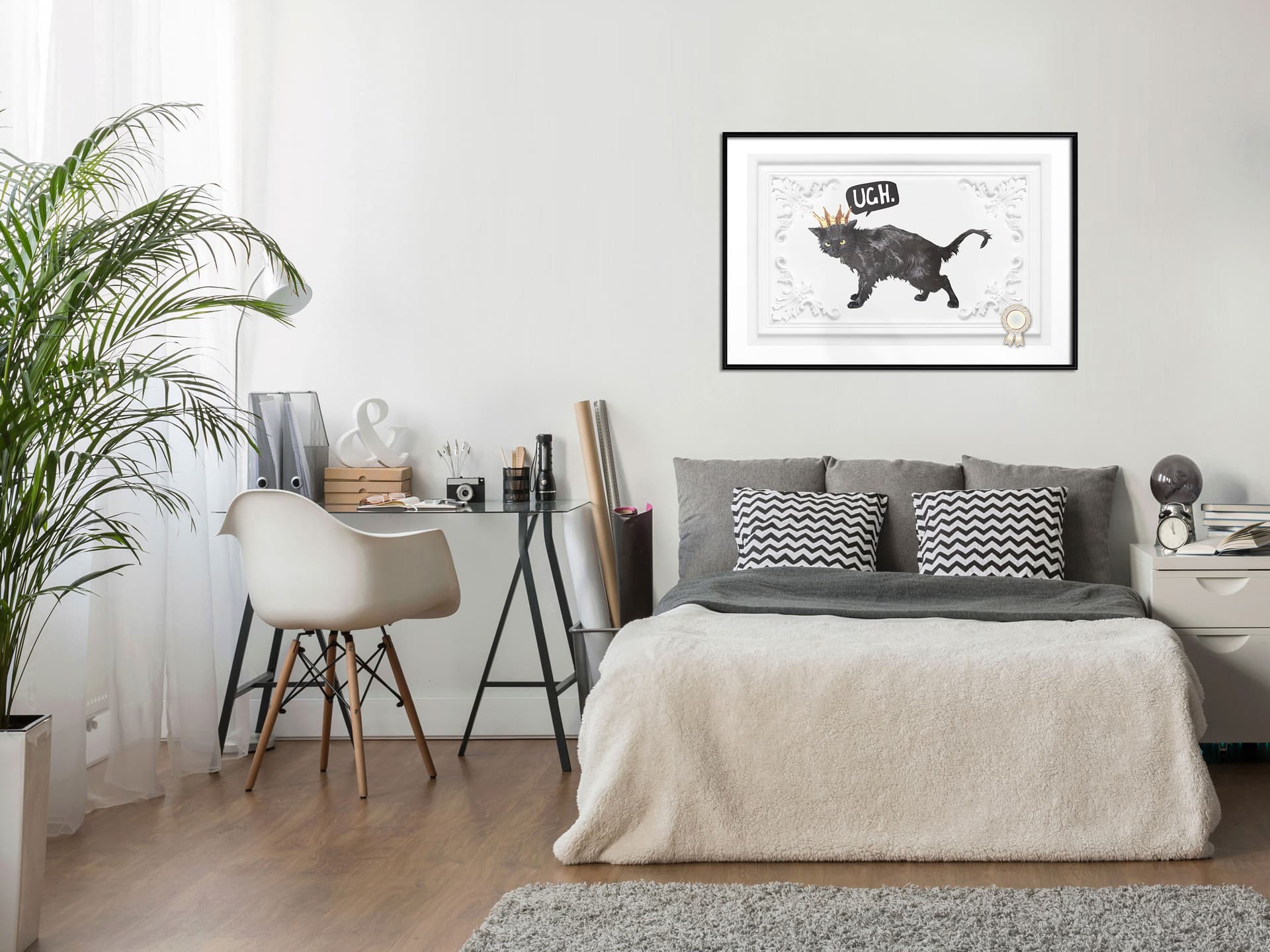 

Plakat - Kot rządzi I (rozmiar 30x20, wykończenie Rama czarna)