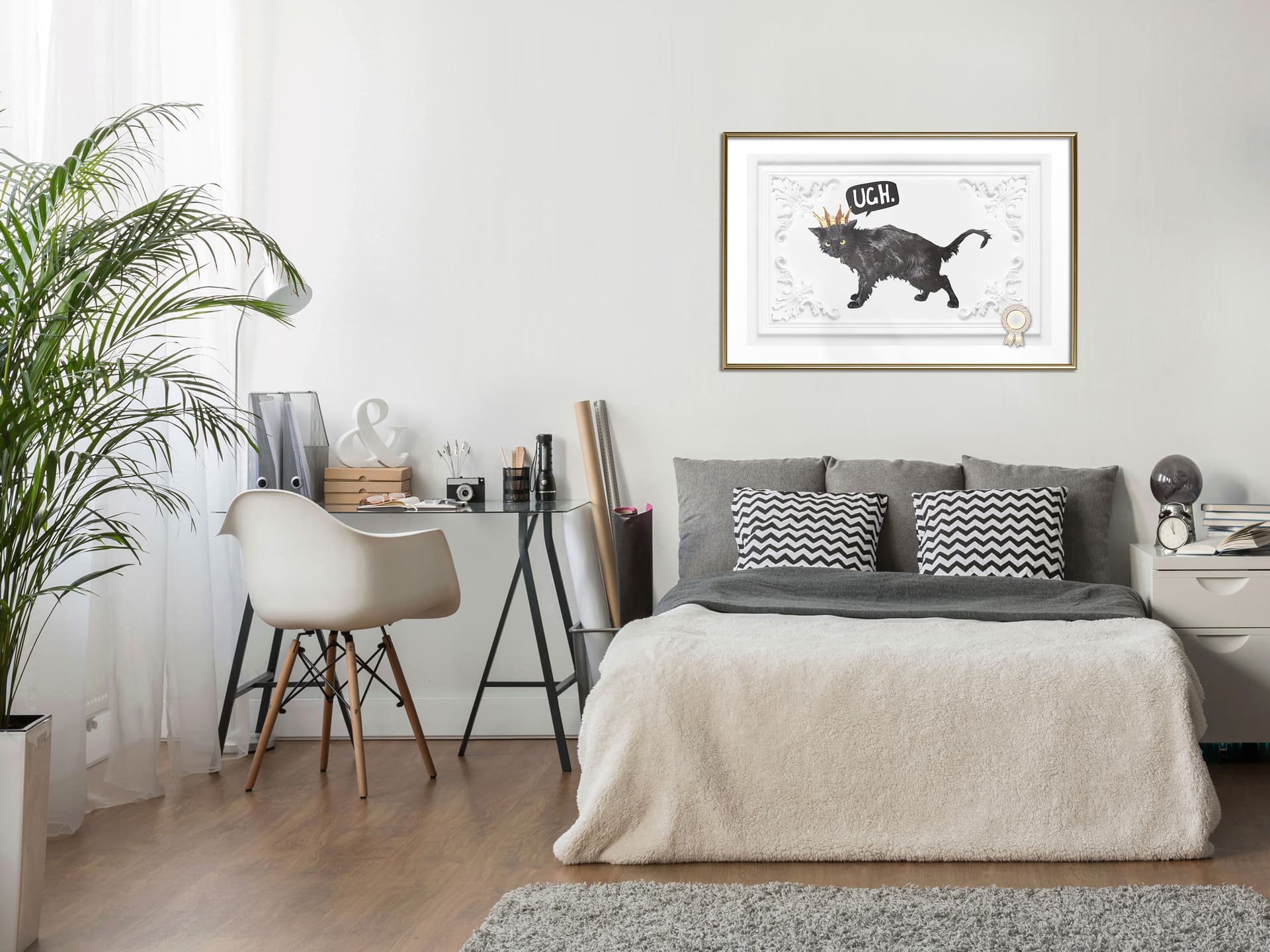 

Plakat - Kot rządzi I (rozmiar 30x20, wykończenie Rama złota)