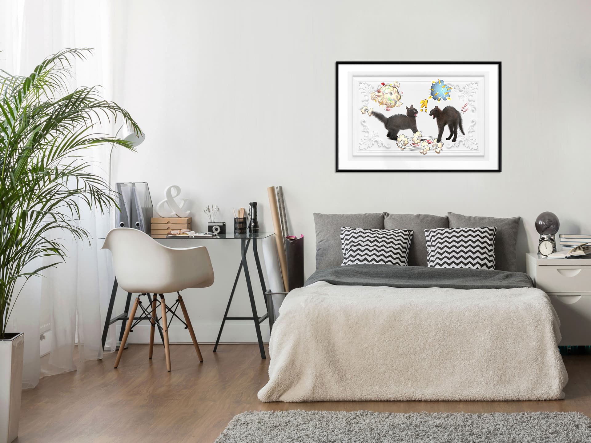

Plakat - Darcie kotów (rozmiar 30x20, wykończenie Rama czarna)