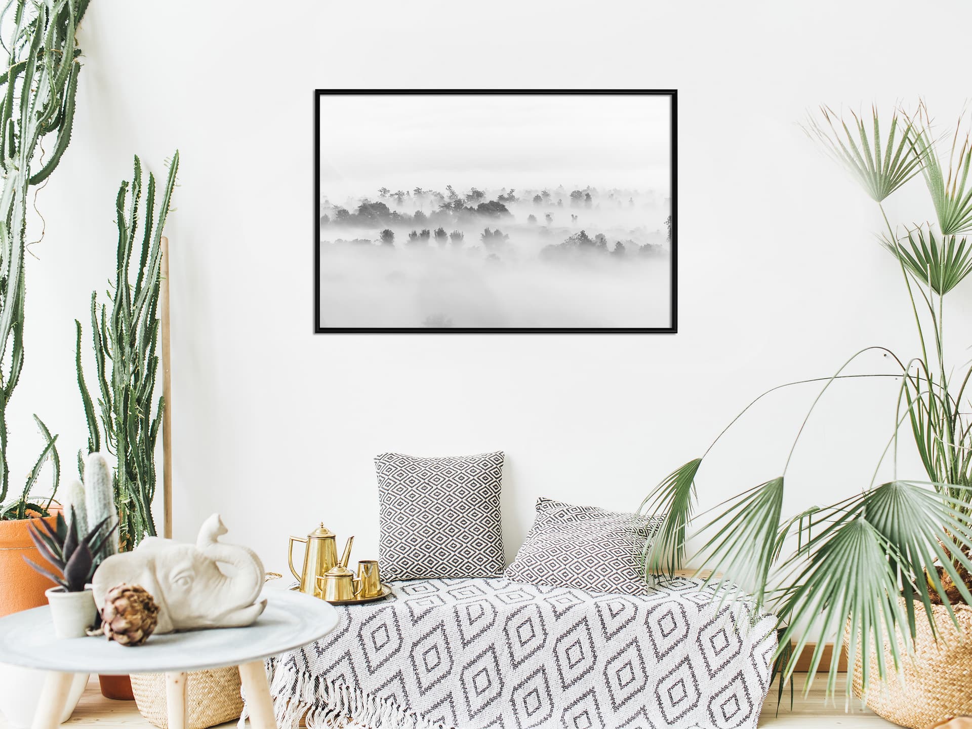 

Plakat - Mgła nad lasem (rozmiar 45x30, wykończenie Rama czarna)
