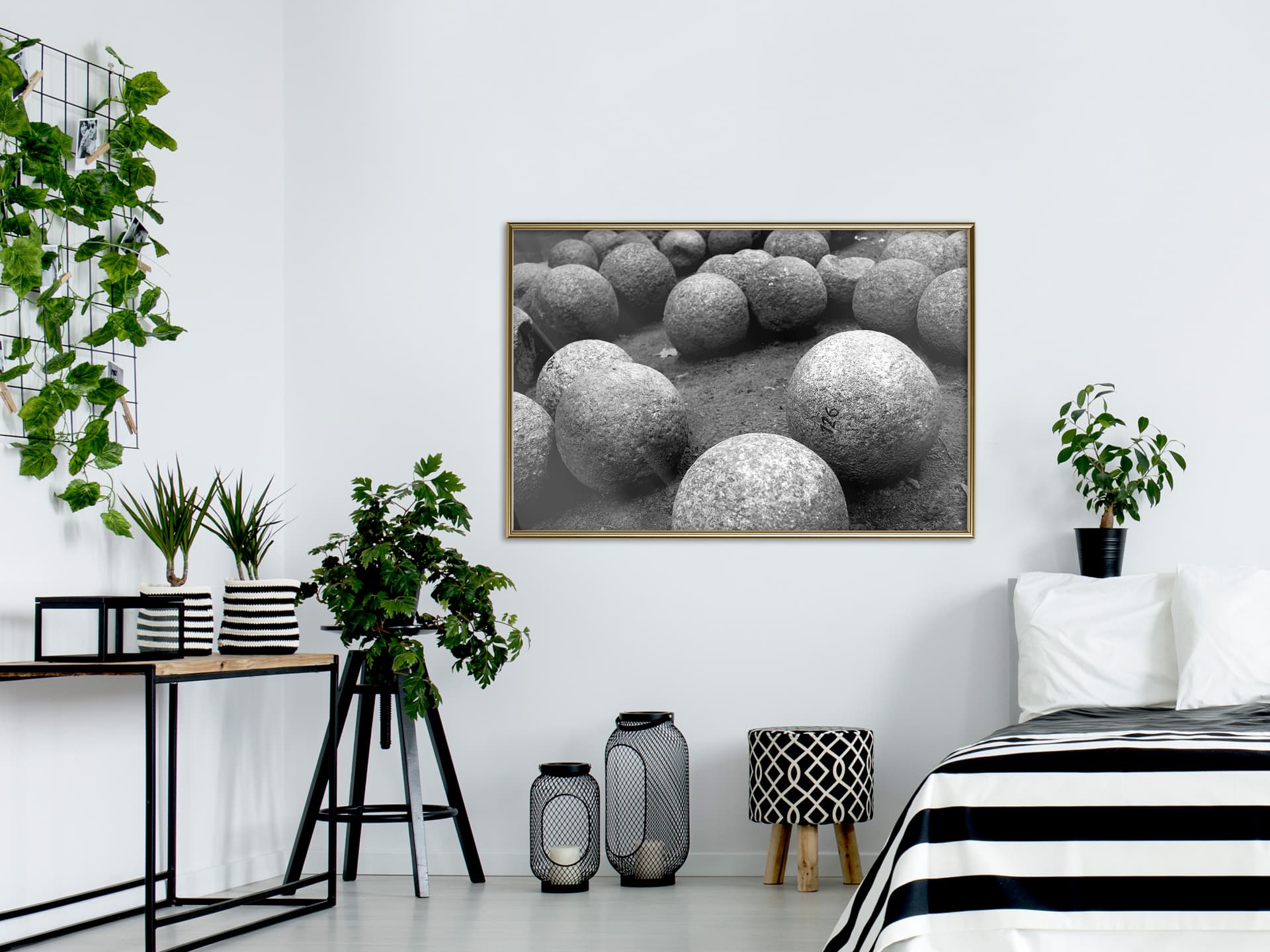

Plakat - Kule z kamienia (rozmiar 90x60, wykończenie Rama złota)