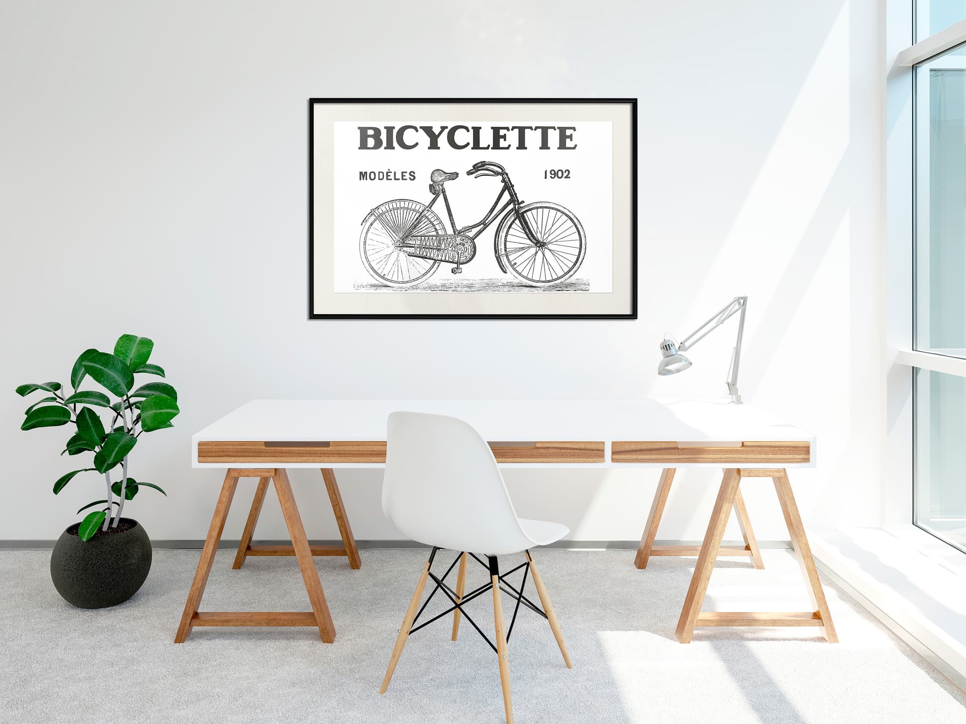 

Plakat - Bicyklet (rozmiar 45x30, wykończenie Rama czarna z passe-partout)