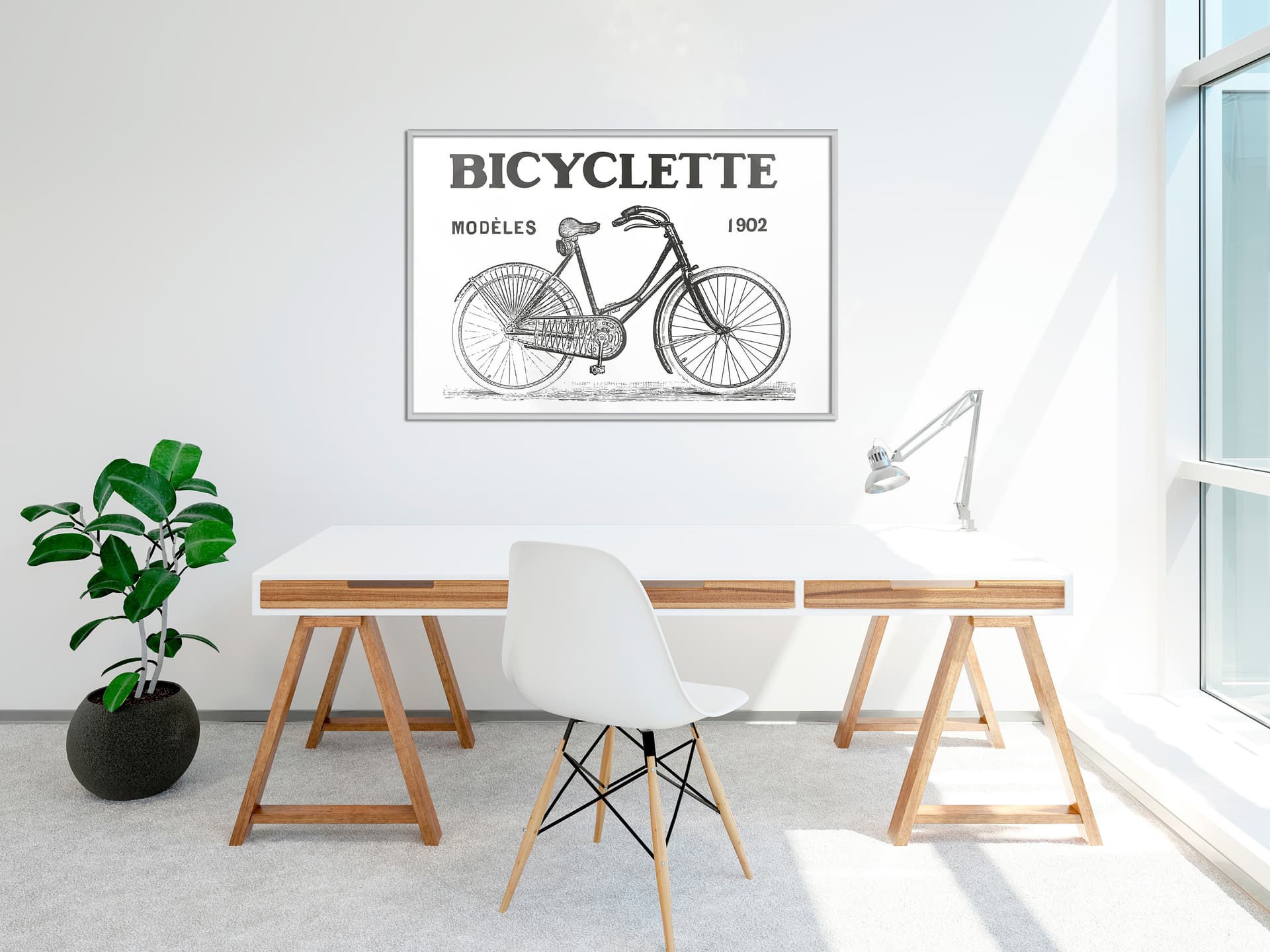 

Plakat - Bicyklet (rozmiar 45x30, wykończenie Rama biała)