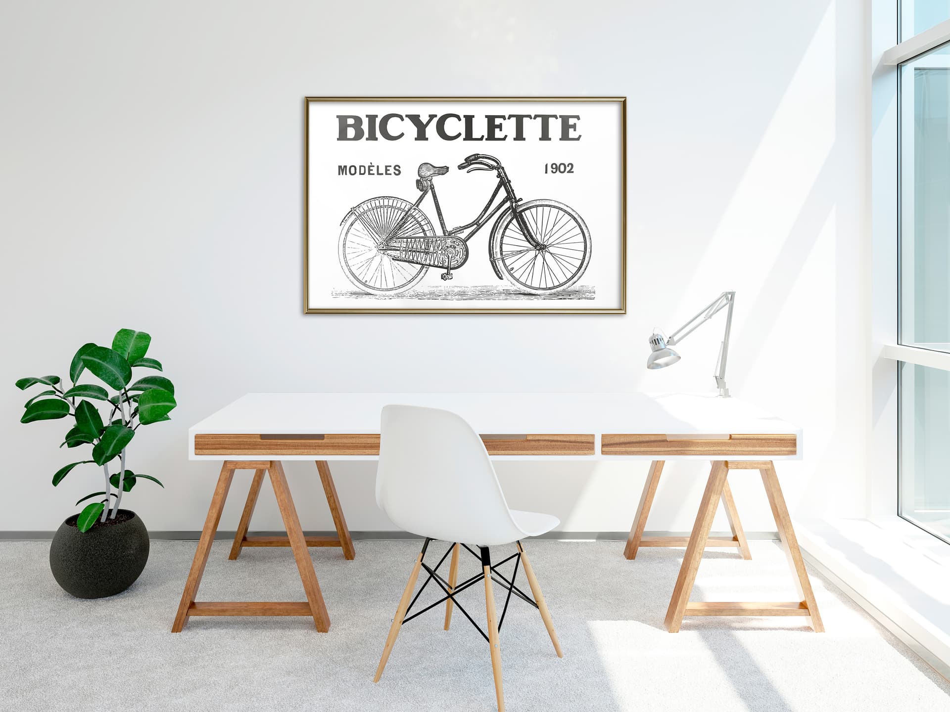 

Plakat - Bicyklet (rozmiar 30x20, wykończenie Rama złota)