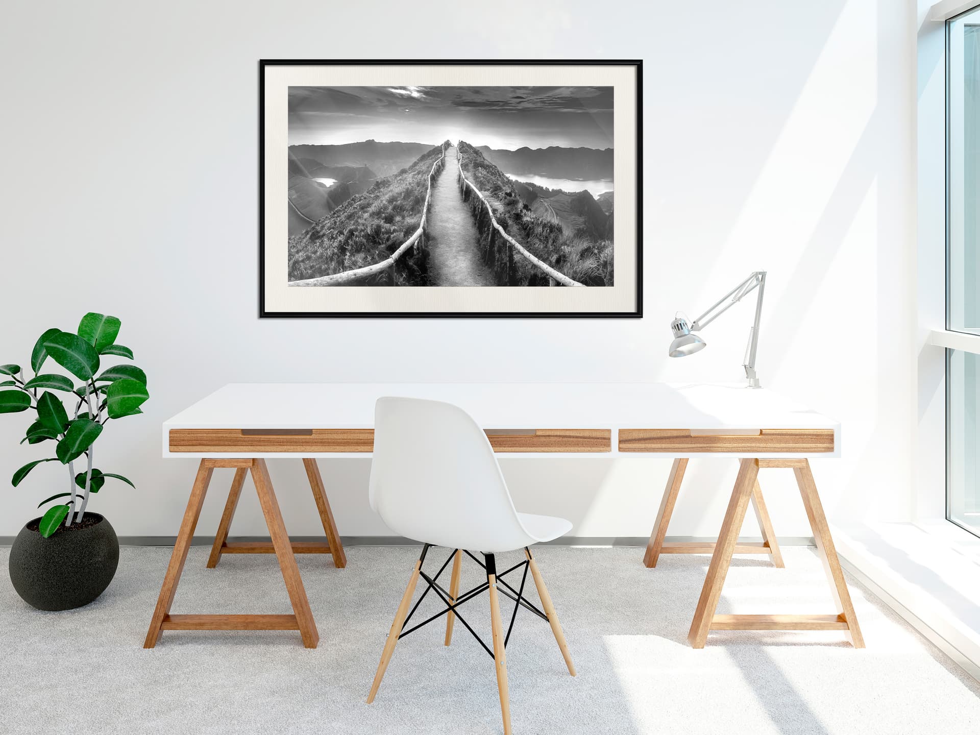 

Plakat - Horyzont (rozmiar 60x40, wykończenie Rama czarna z passe-partout)
