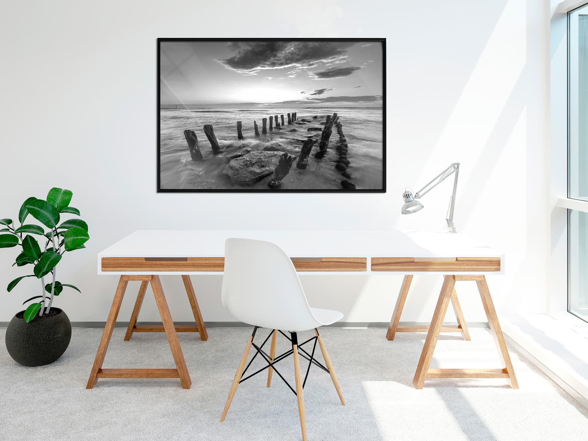 

Plakat - Stary falochron (rozmiar 45x30, wykończenie Rama czarna)