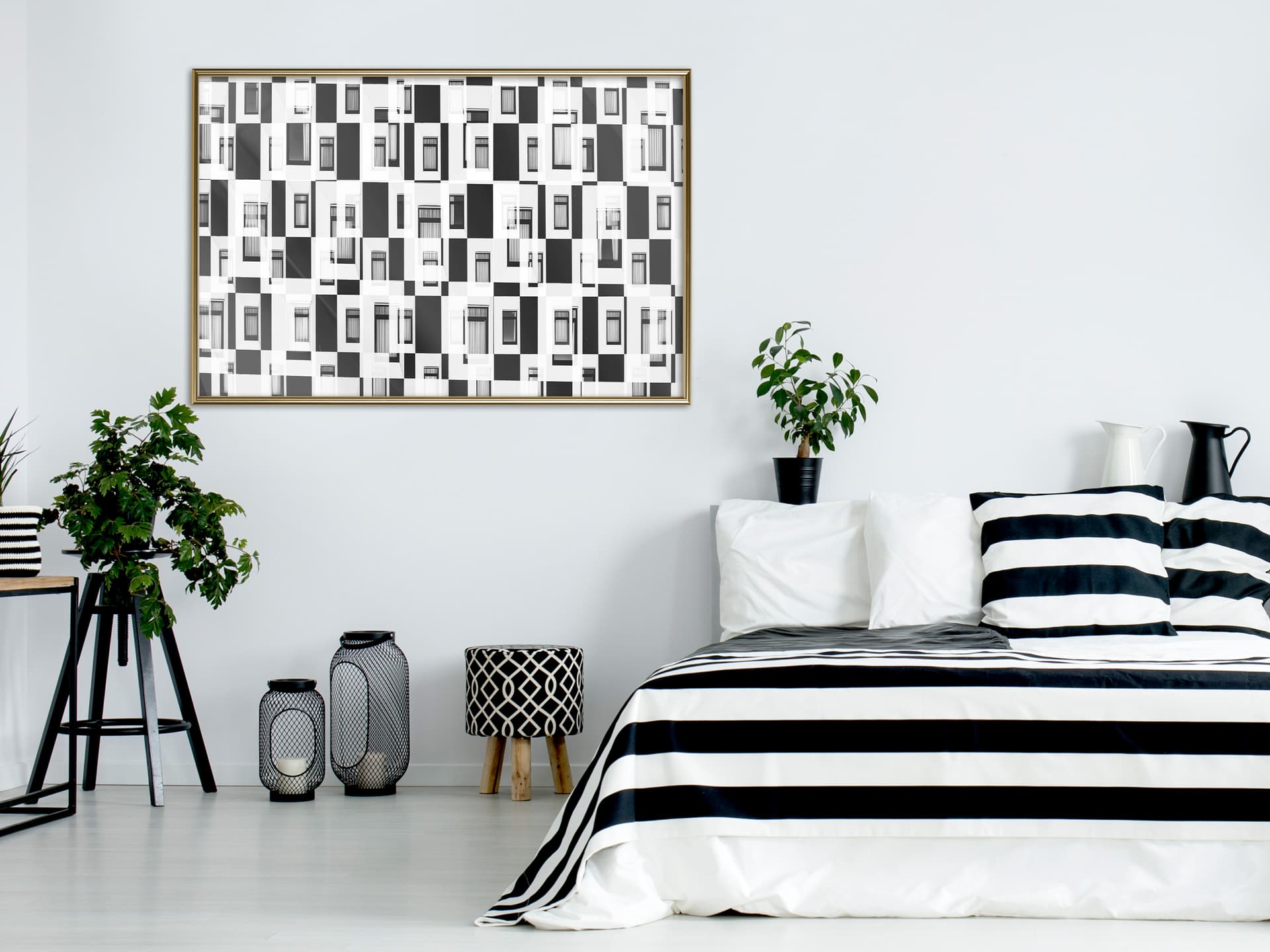 

Plakat - Nowoczesne blokowisko (rozmiar 45x30, wykończenie Rama złota)