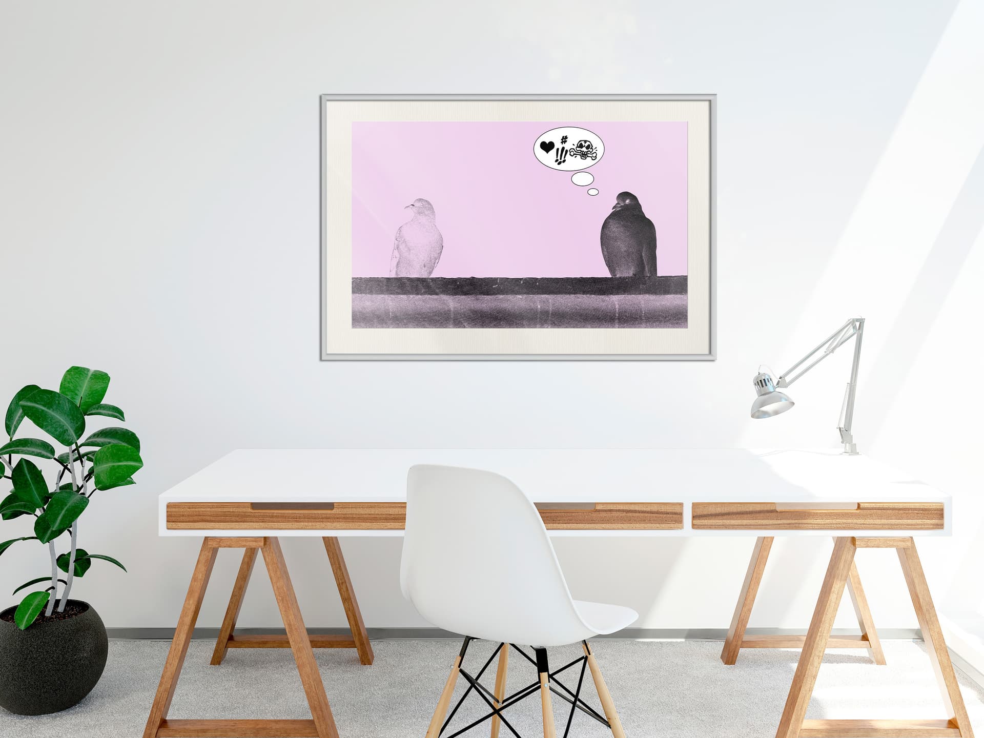 

Plakat - Szorstka miłość (rozmiar 30x20, wykończenie Rama biała z passe-partout)