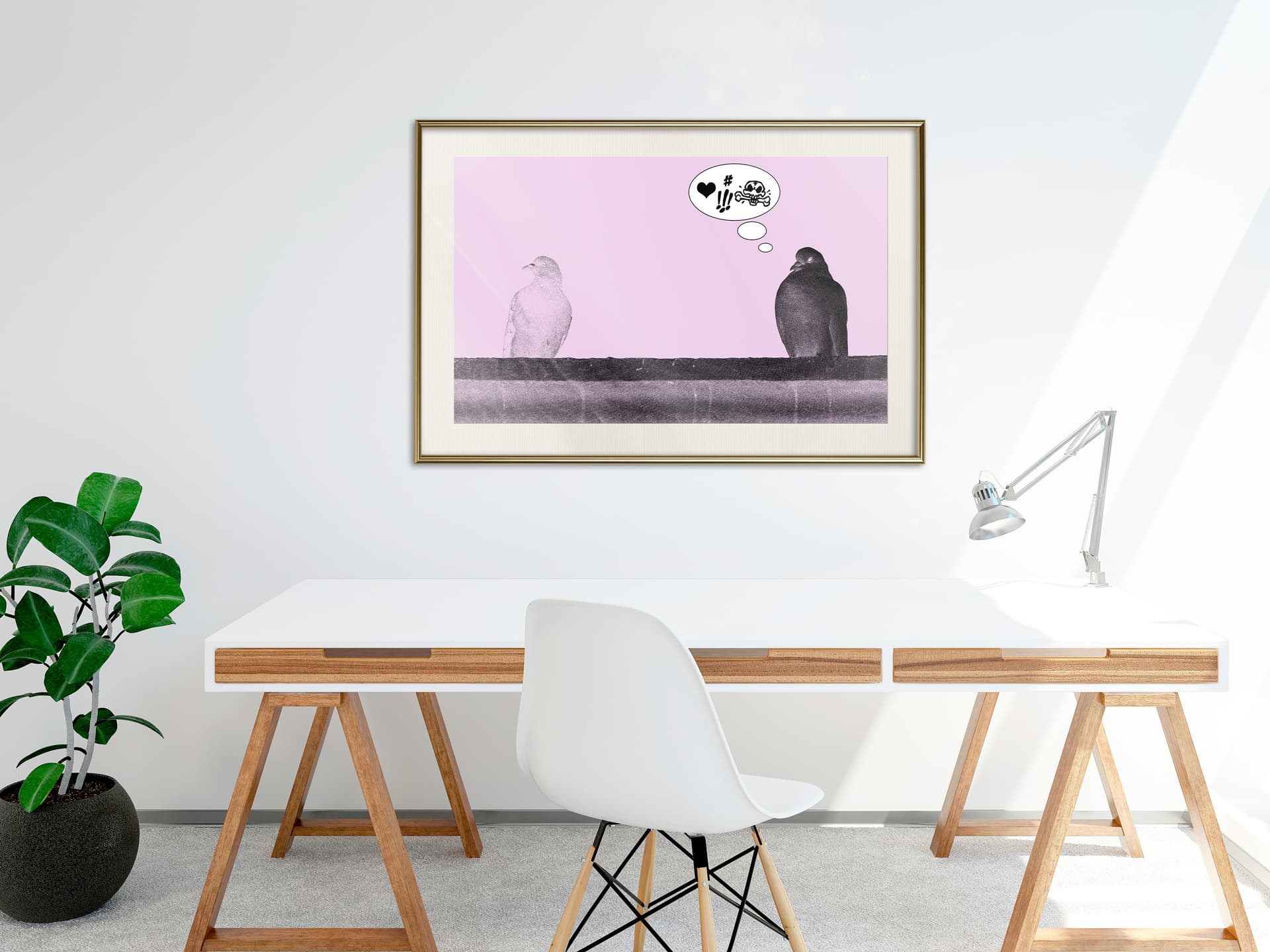 

Plakat - Szorstka miłość (rozmiar 45x30, wykończenie Rama złota z passe-partout)