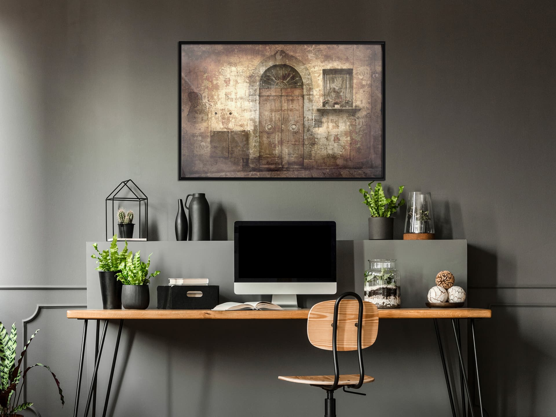 

Plakat - Tajemnicze drzwi (rozmiar 90x60, wykończenie Rama czarna)