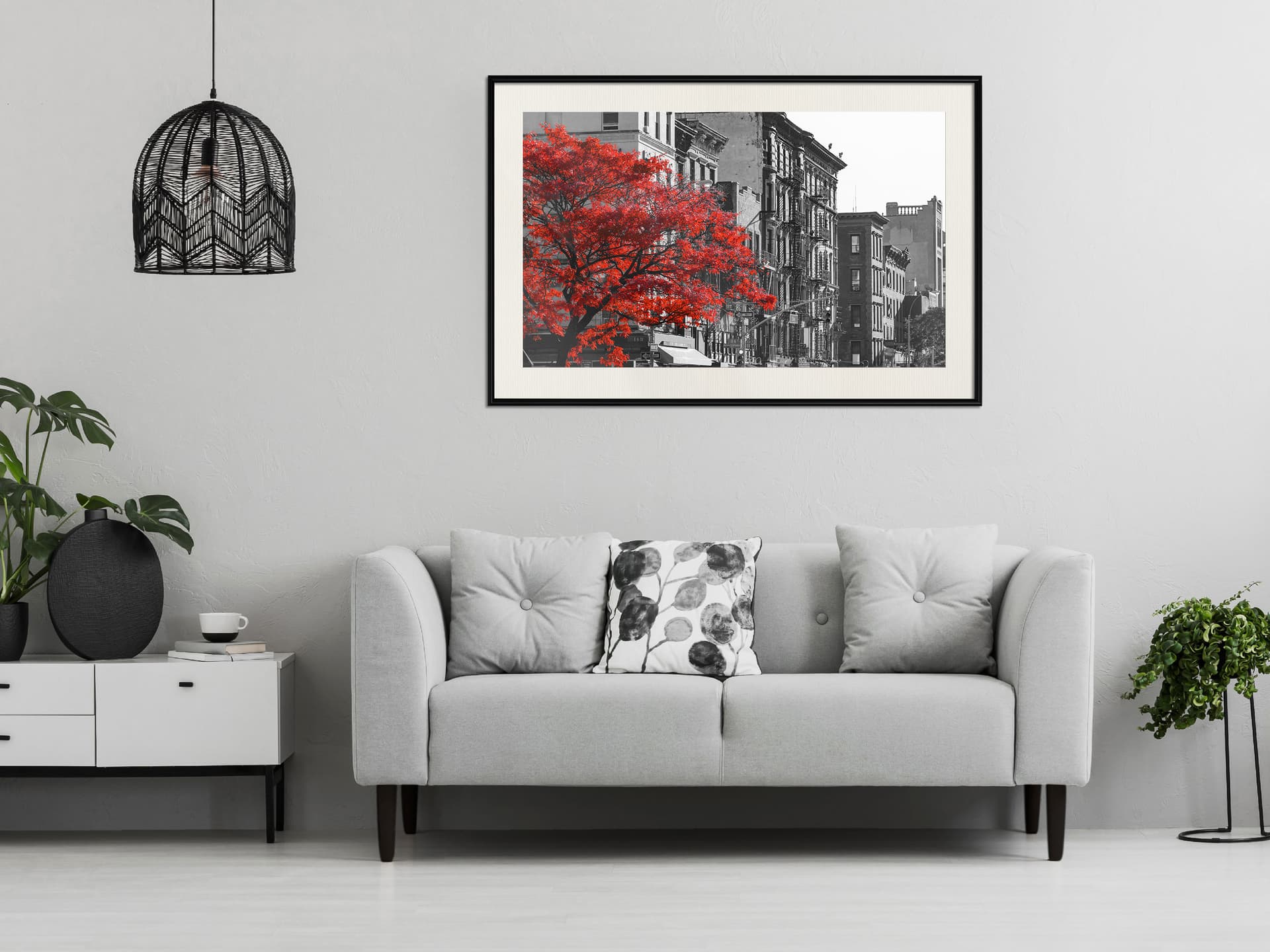 

Plakat - Kolory jesieni II (rozmiar 90x60, wykończenie Rama czarna z passe-partout)