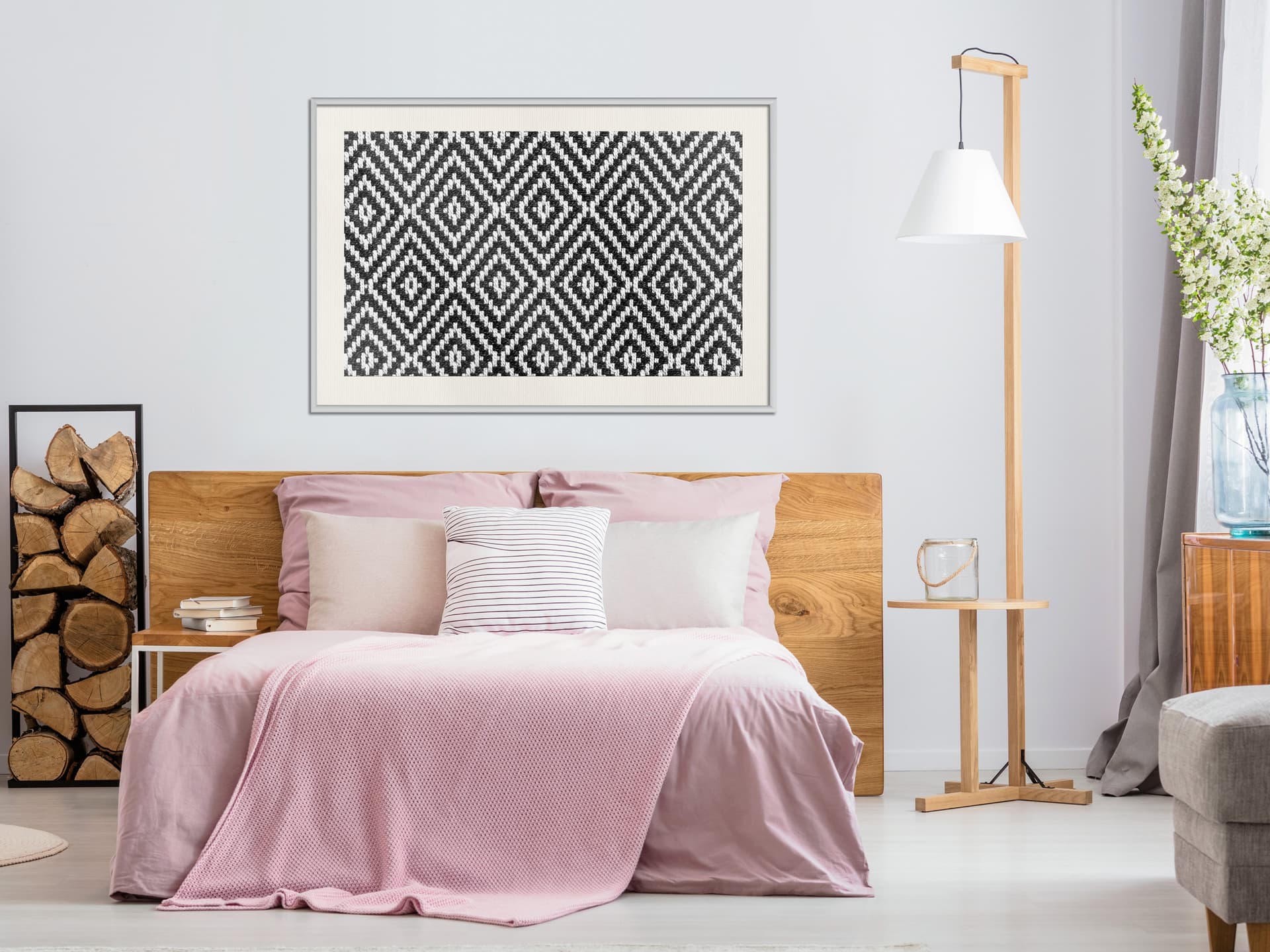 

Plakat - Ruchomy wzór (rozmiar 45x30, wykończenie Rama biała z passe-partout)