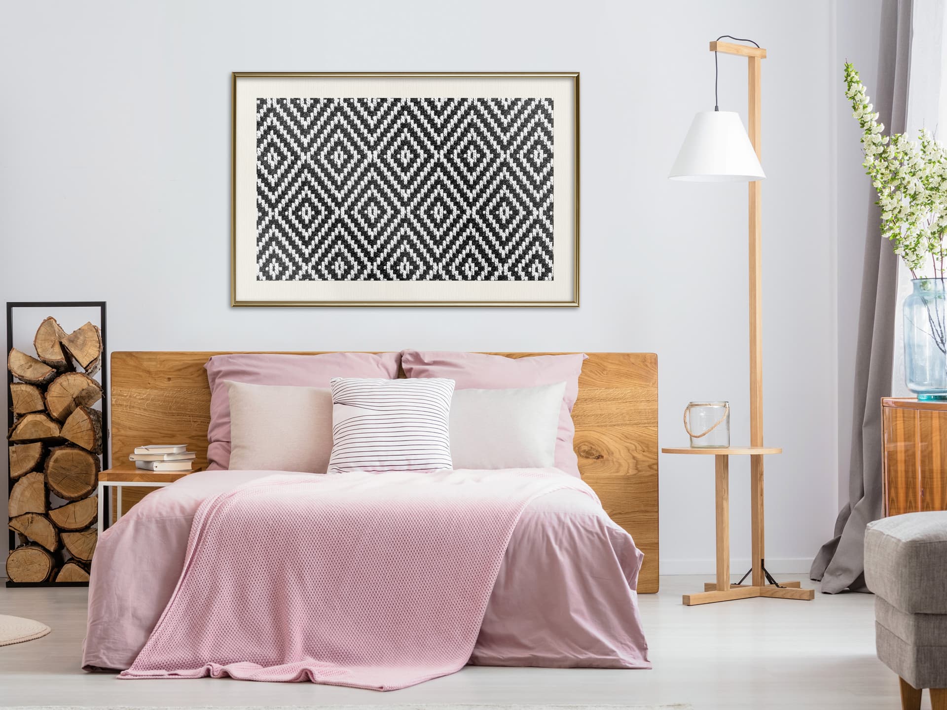 

Plakat - Ruchomy wzór (rozmiar 45x30, wykończenie Rama złota z passe-partout)