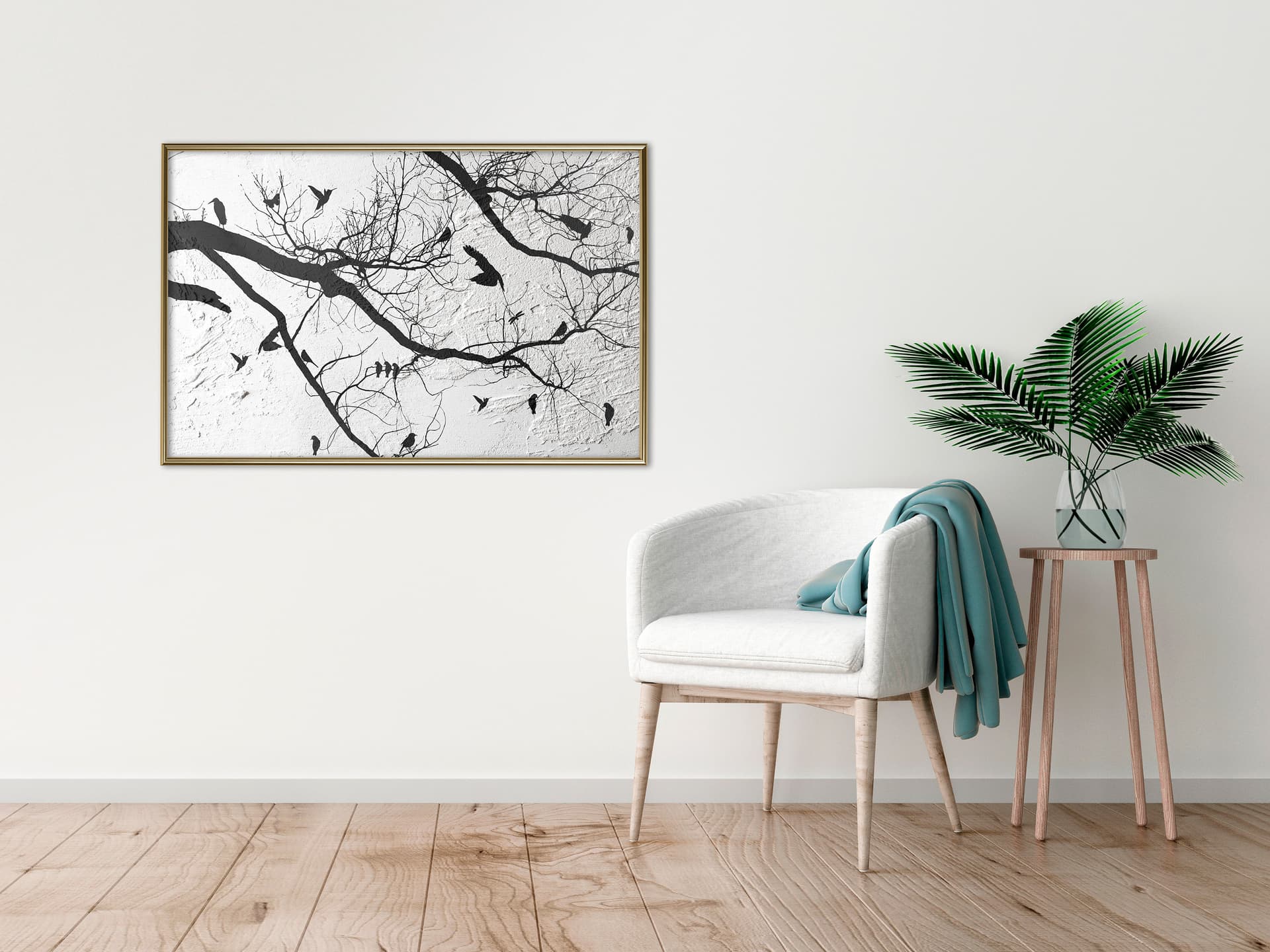 

Plakat - Świergot II (rozmiar 90x60, wykończenie Rama złota)