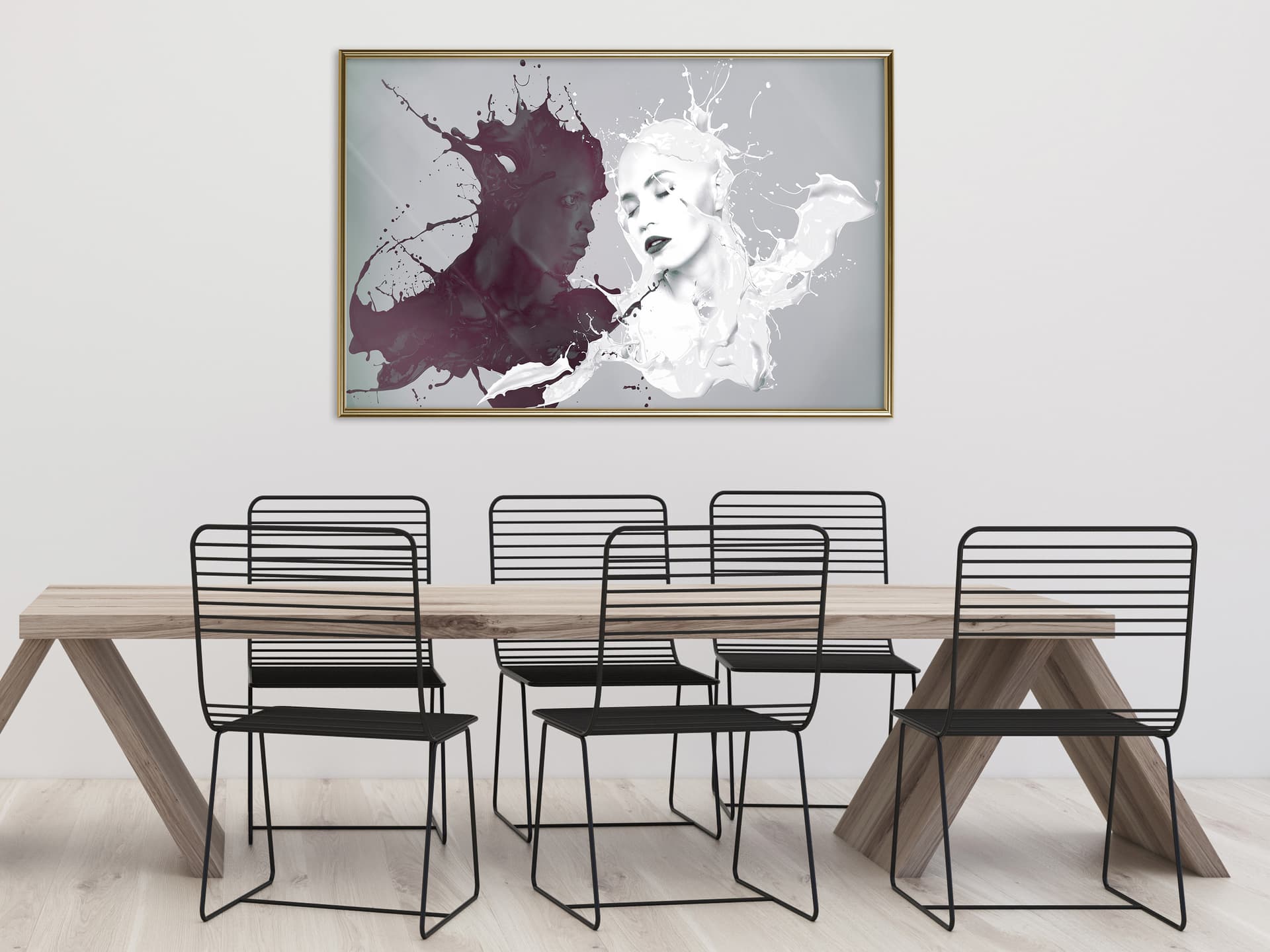 

Plakat - Dopasowana para (rozmiar 60x40, wykończenie Rama złota)