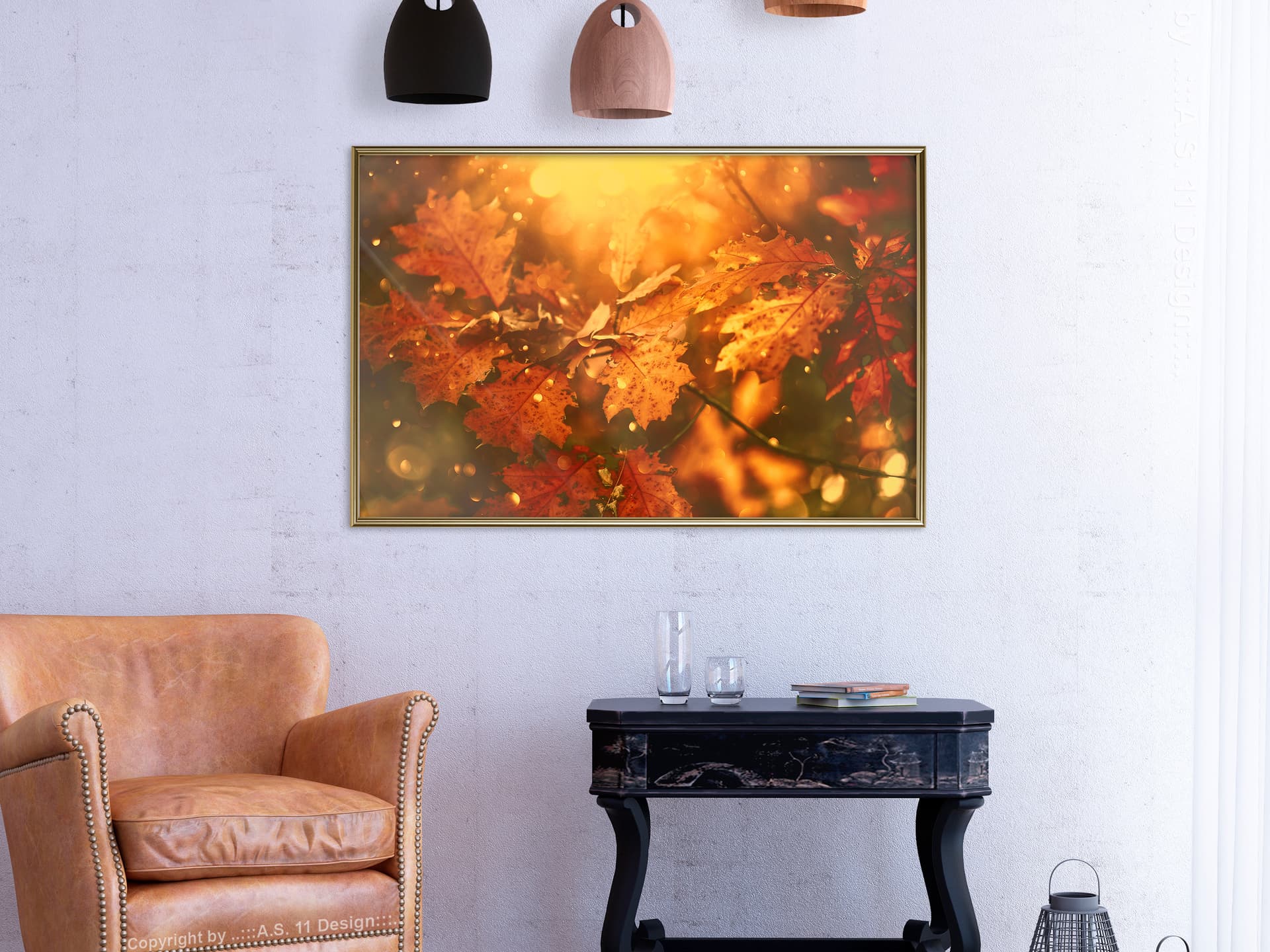 

Plakat - Złota jesień (rozmiar 60x40, wykończenie Rama złota)