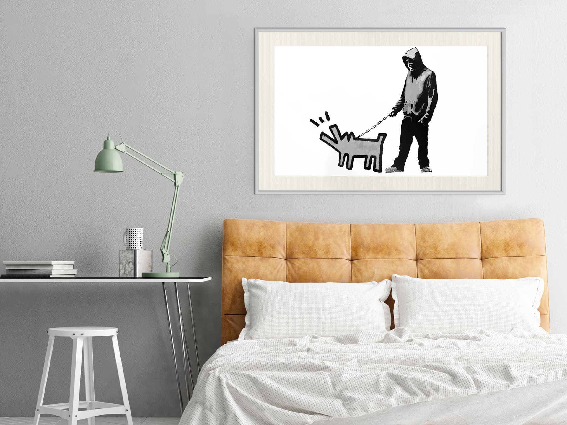 

Plakat - Banksy: Choose Your Weapon (rozmiar 90x60, wykończenie Rama biała z passe-partout)