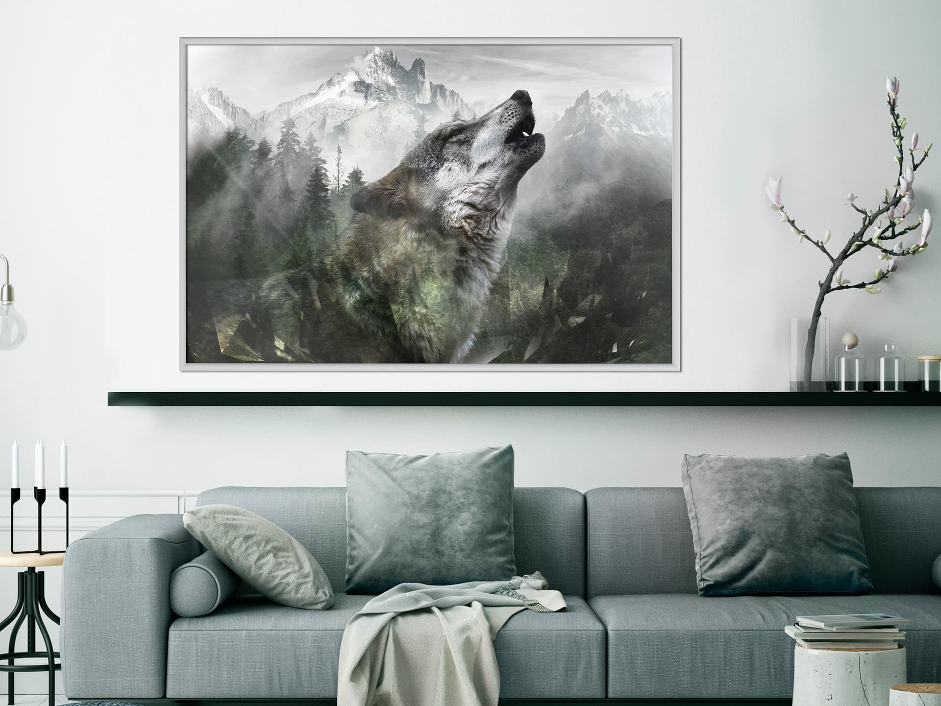 

Plakat - Wilcze terytorium (rozmiar 45x30, wykończenie Rama biała)