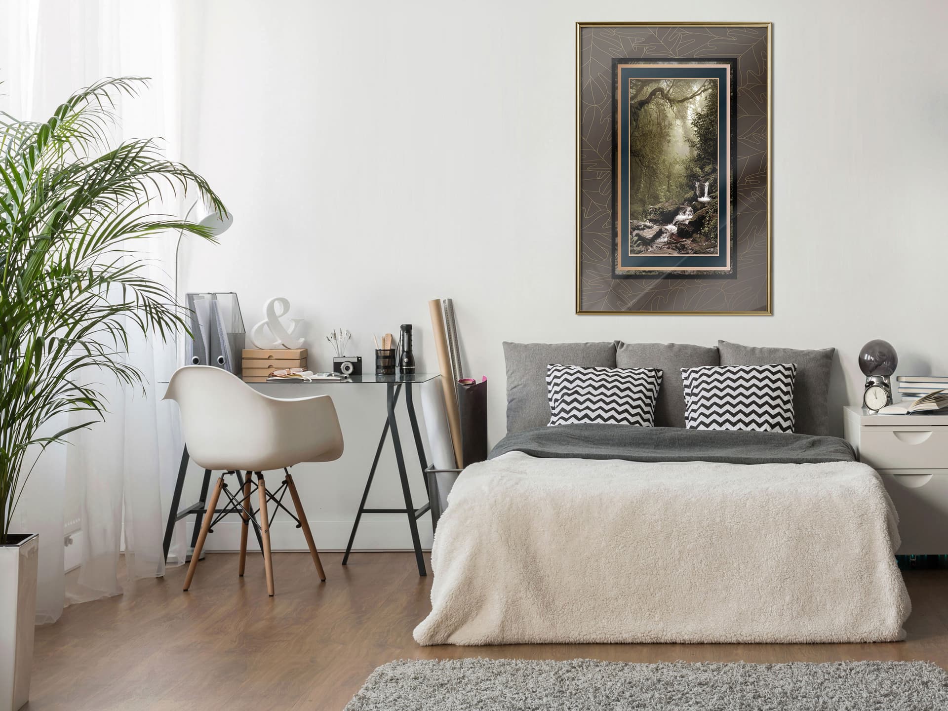 

Plakat - Magiczny zakątek (rozmiar 30x45, wykończenie Rama złota)