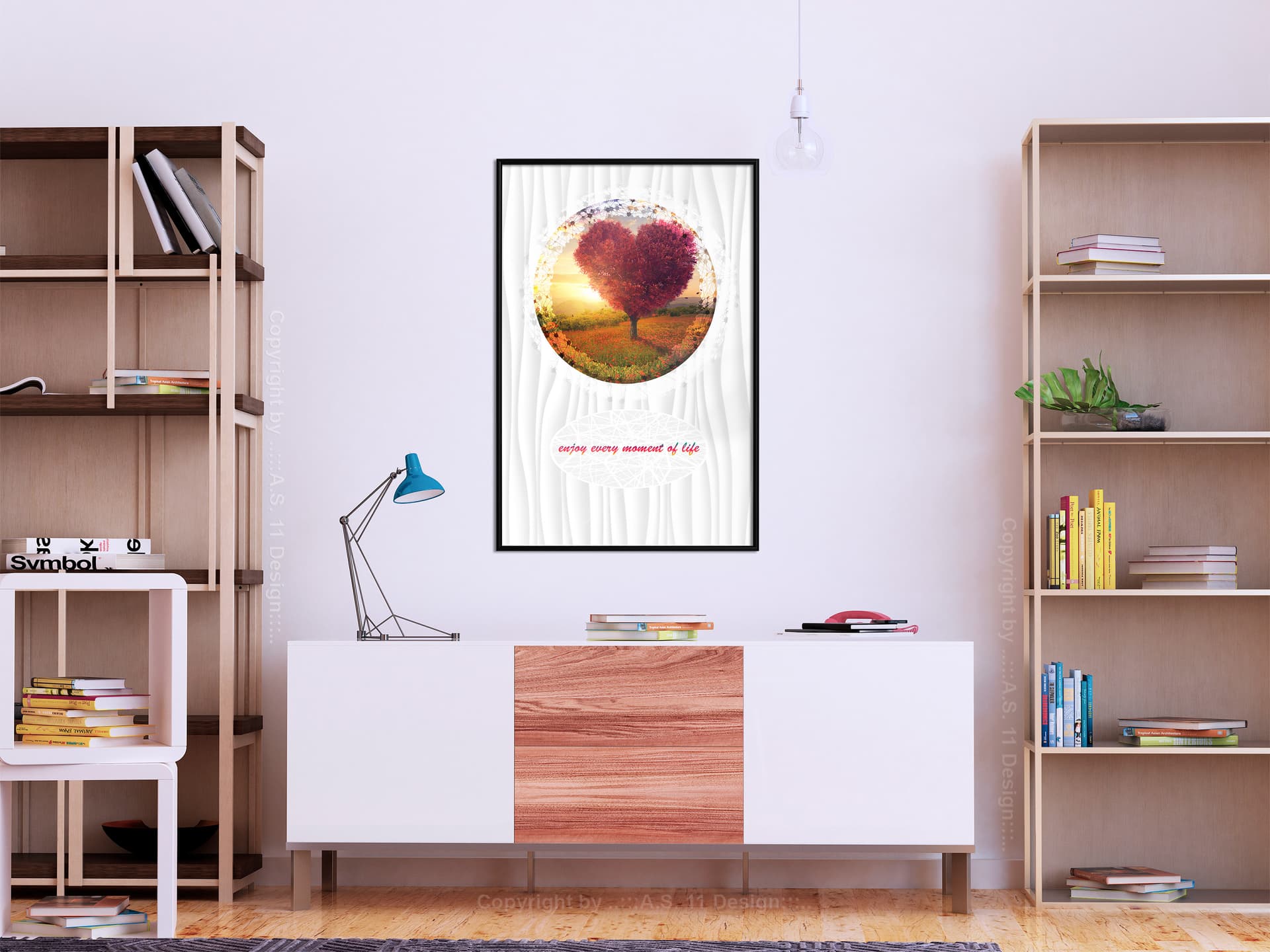 

Plakat - Drzewo-serce II (rozmiar 30x45, wykończenie Rama czarna)