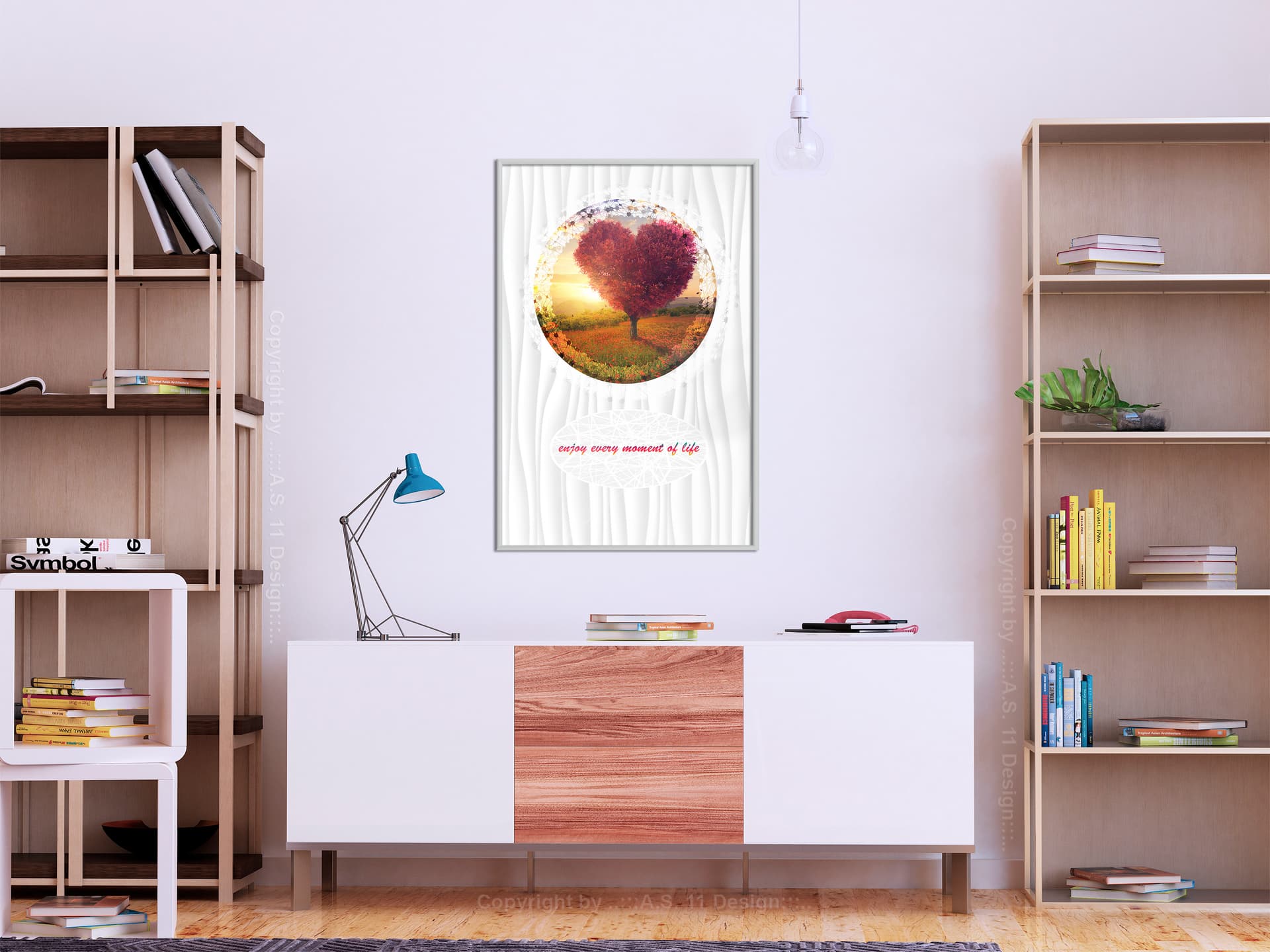 

Plakat - Drzewo-serce II (rozmiar 30x45, wykończenie Rama biała)