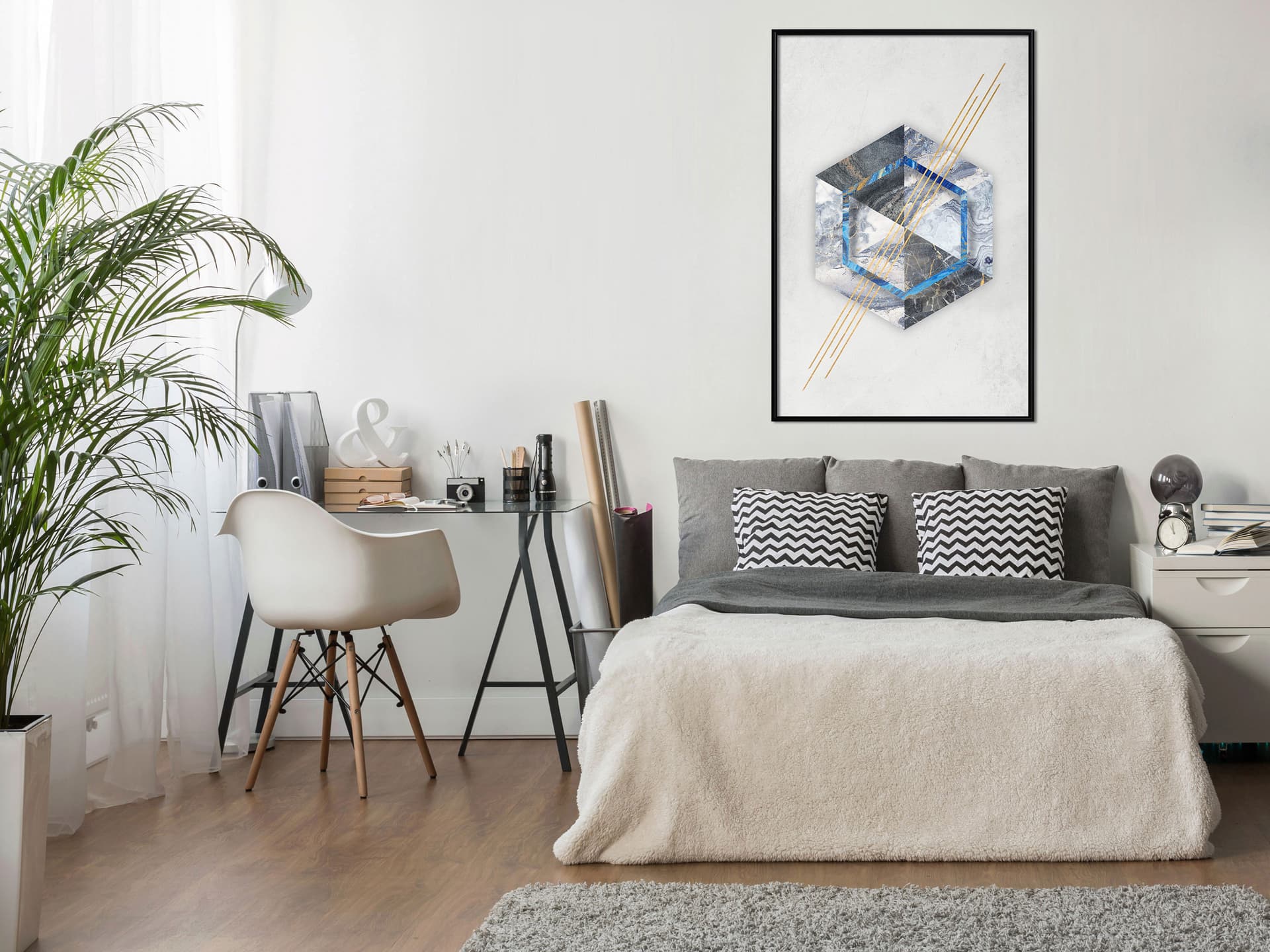

Plakat - Marmurowa kompozycja II (rozmiar 30x45, wykończenie Rama czarna)