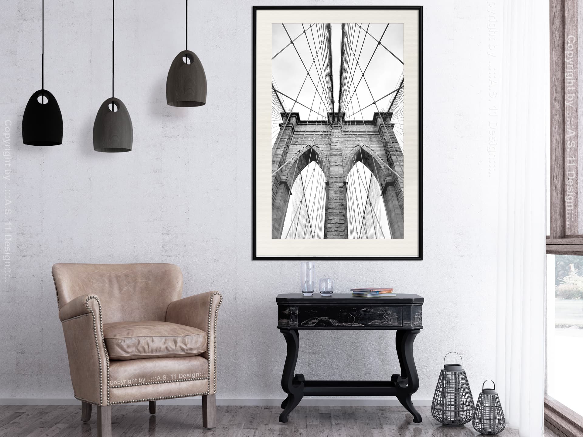 

Plakat - Symetria (rozmiar 20x30, wykończenie Rama czarna z passe-partout)