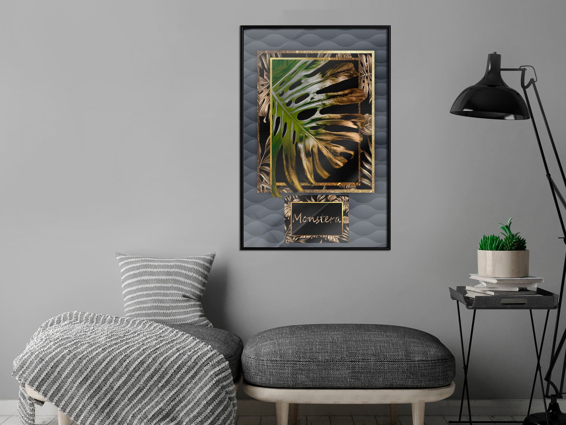 

Plakat - Monstera w ramce (rozmiar 20x30, wykończenie Rama czarna)
