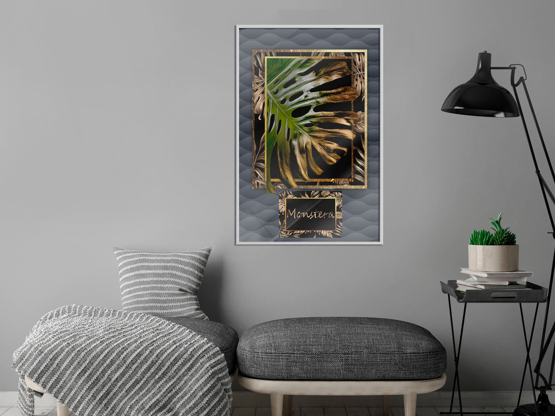 

Plakat - Monstera w ramce (rozmiar 40x60, wykończenie Rama biała)