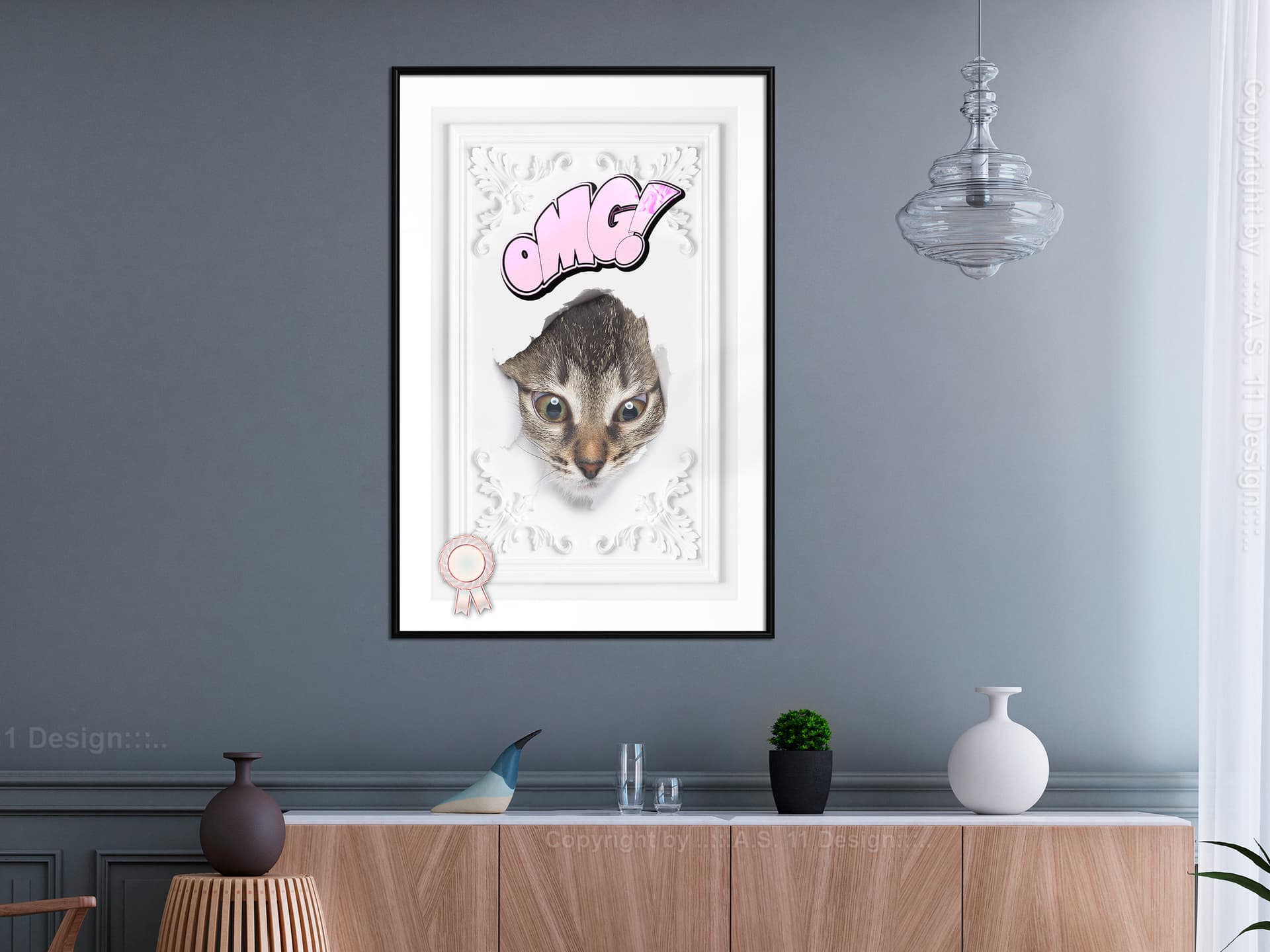 

Plakat - A kuku! (rozmiar 40x60, wykończenie Rama czarna)
