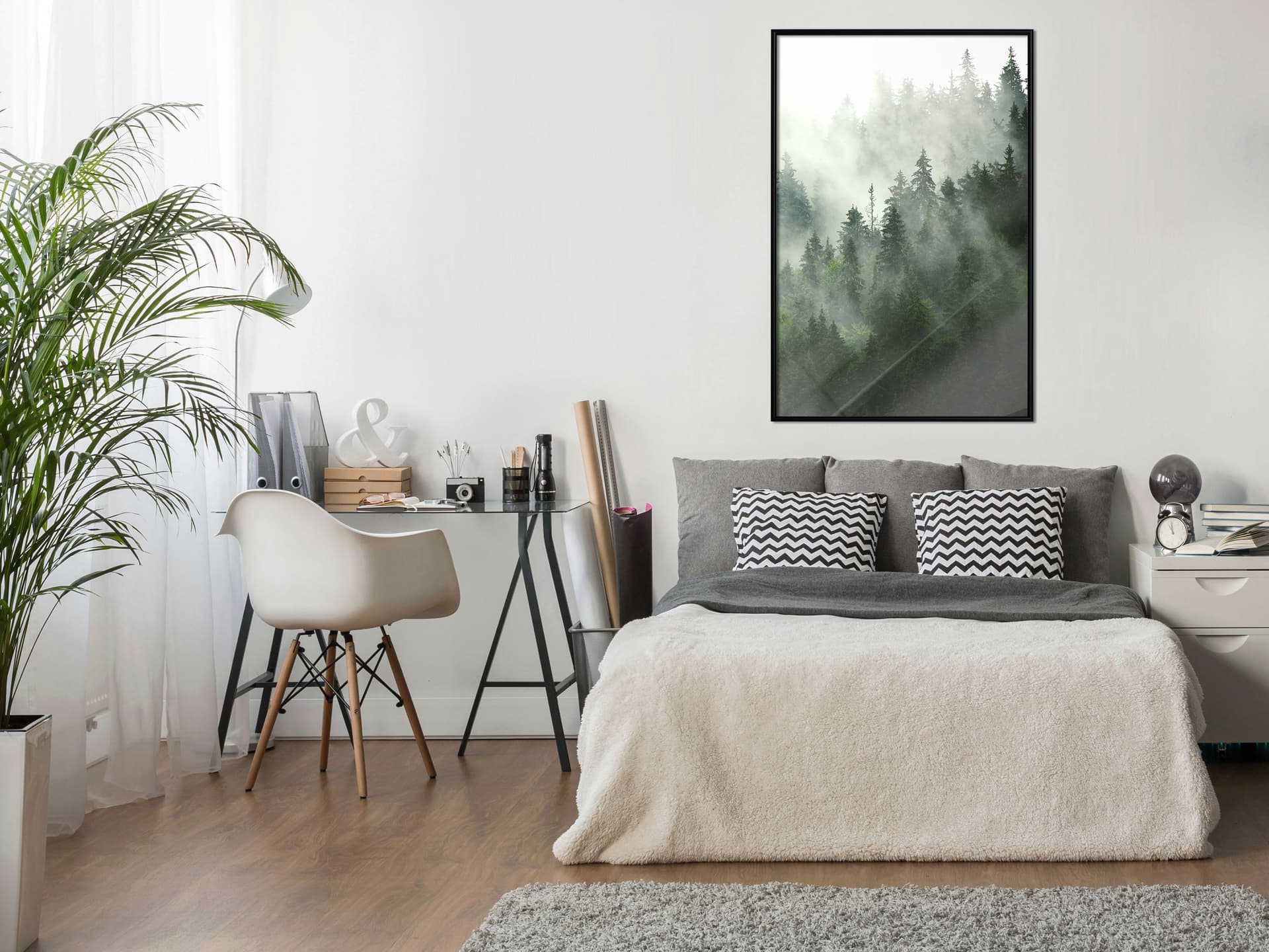 

Plakat - Parujący las (rozmiar 30x45, wykończenie Rama czarna)