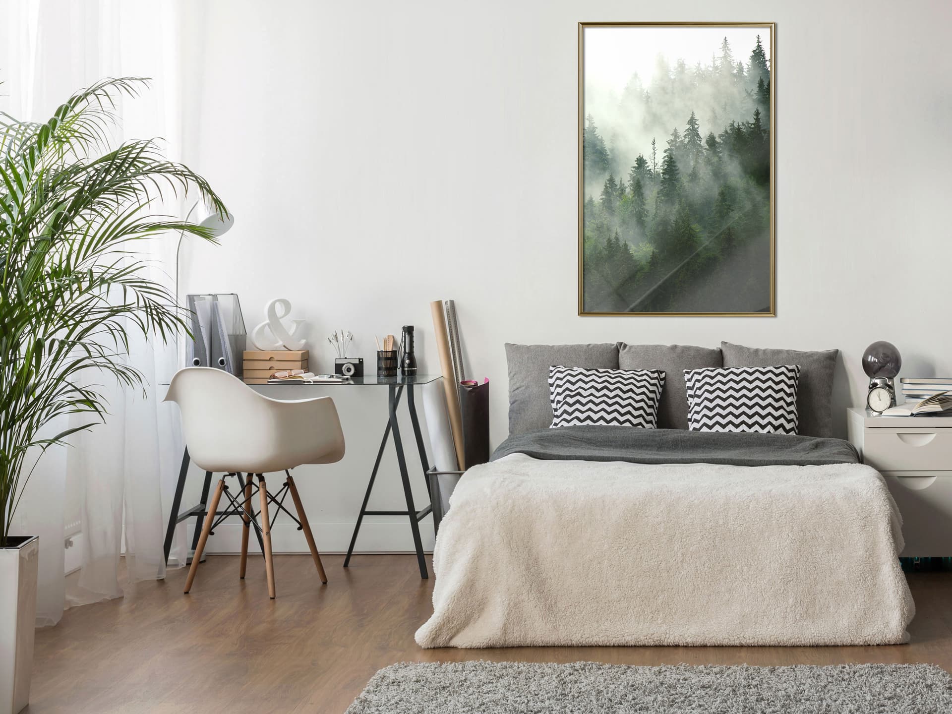 

Plakat - Parujący las (rozmiar 20x30, wykończenie Rama złota)