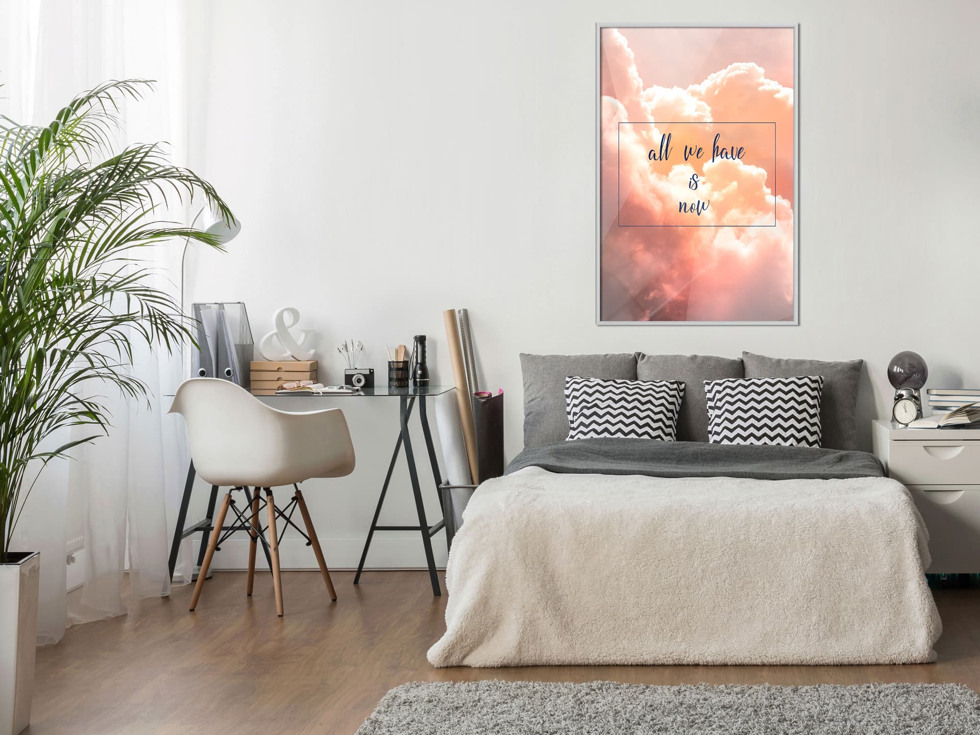 

Plakat - Teraźniejszość (rozmiar 40x60, wykończenie Rama biała)