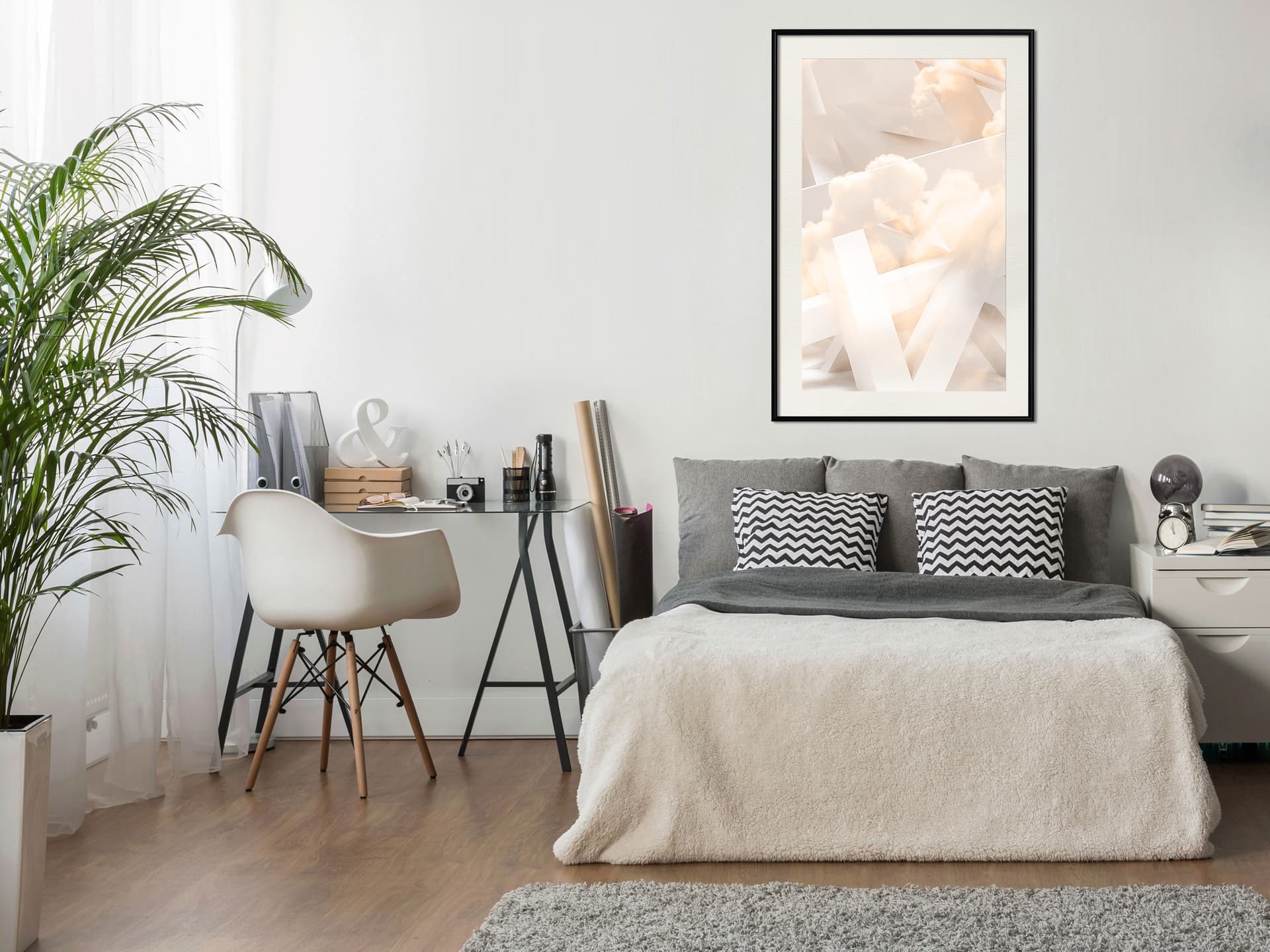 

Plakat - Siódme niebo (rozmiar 20x30, wykończenie Rama czarna z passe-partout)