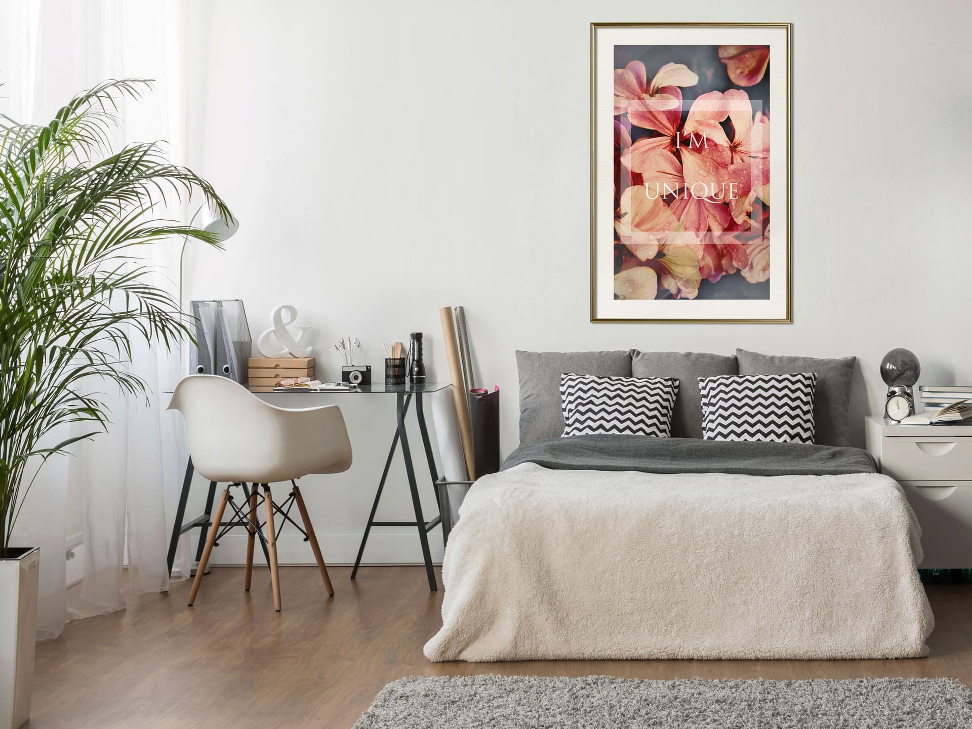 

Plakat - Uwierz w to (rozmiar 30x45, wykończenie Rama złota z passe-partout)
