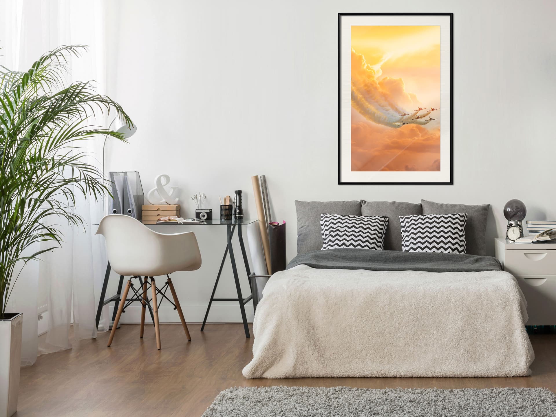 

Plakat - Podniebna formacja (rozmiar 20x30, wykończenie Rama czarna z passe-partout)