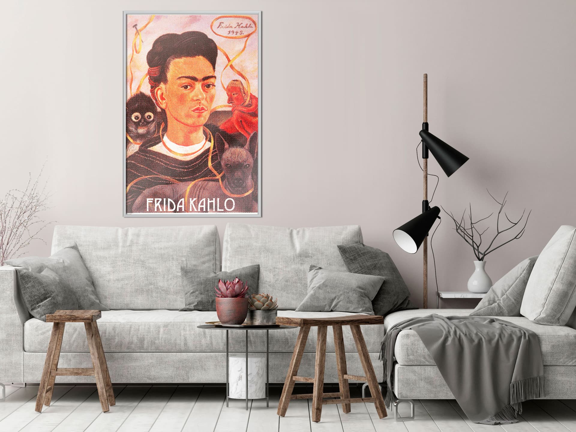 

Plakat - Frida Khalo – Autoportret (rozmiar 30x45, wykończenie Rama biała)