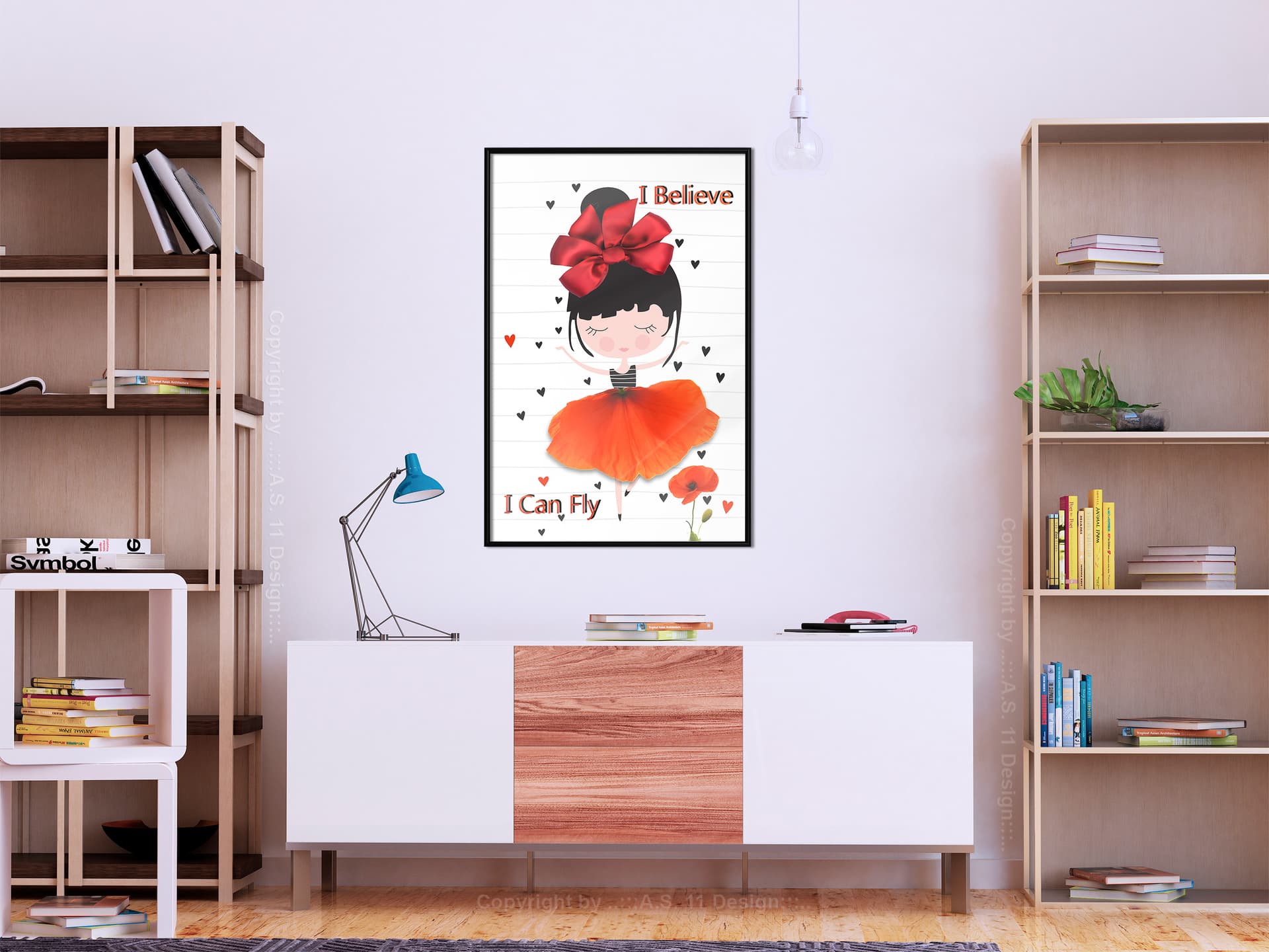 

Plakat - Makowa tancerka (rozmiar 40x60, wykończenie Rama czarna)