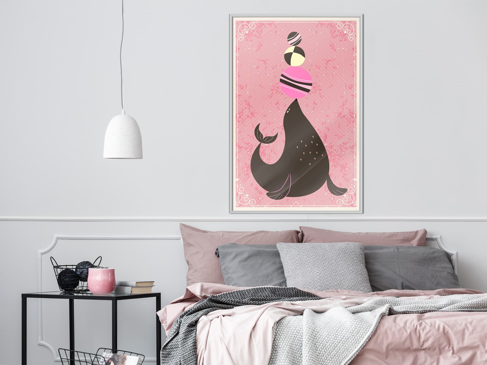 

Plakat - Cyrkowa foka (rozmiar 40x60, wykończenie Rama biała)