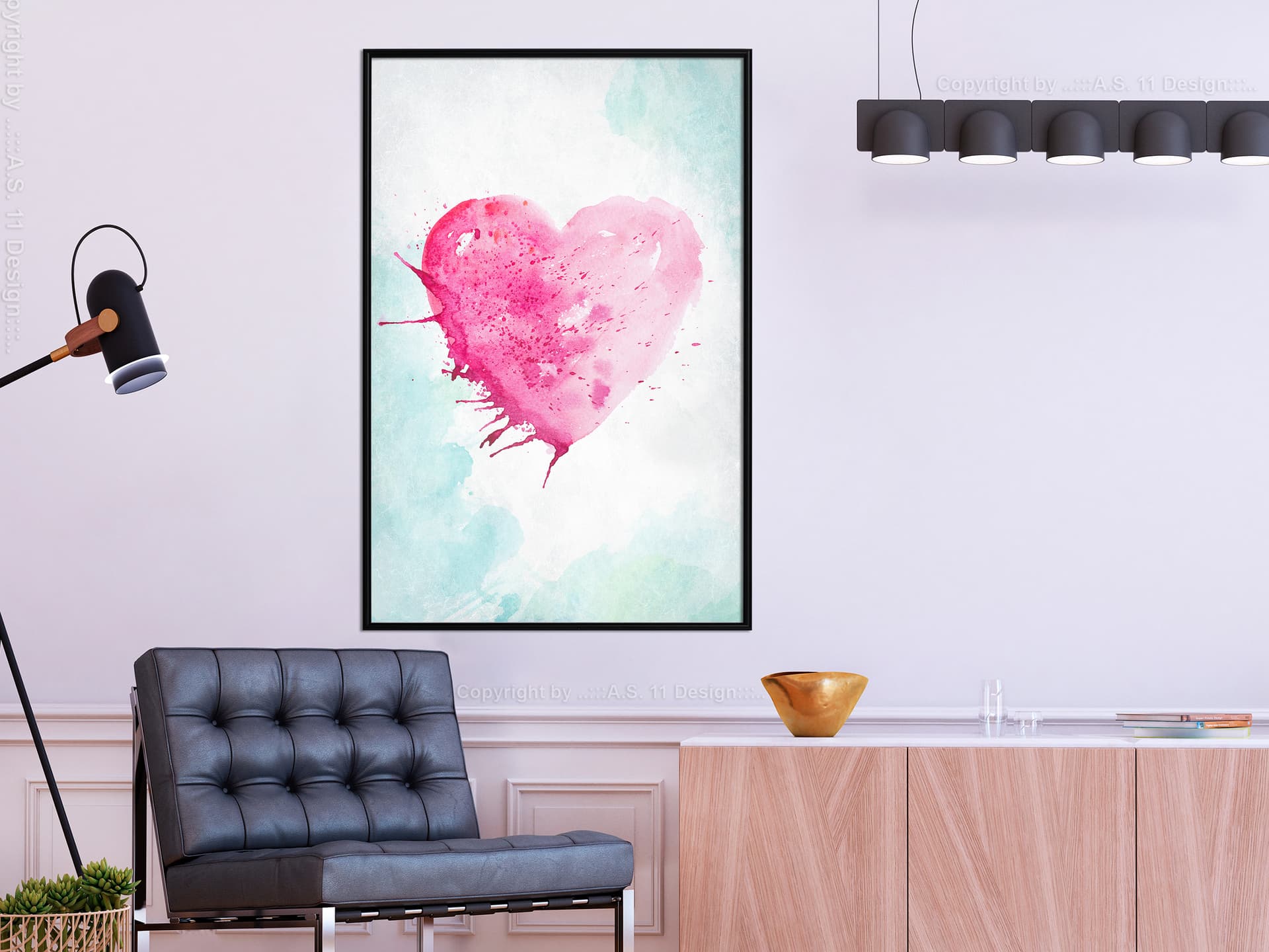 

Plakat - Symbol miłości (rozmiar 20x30, wykończenie Rama czarna)